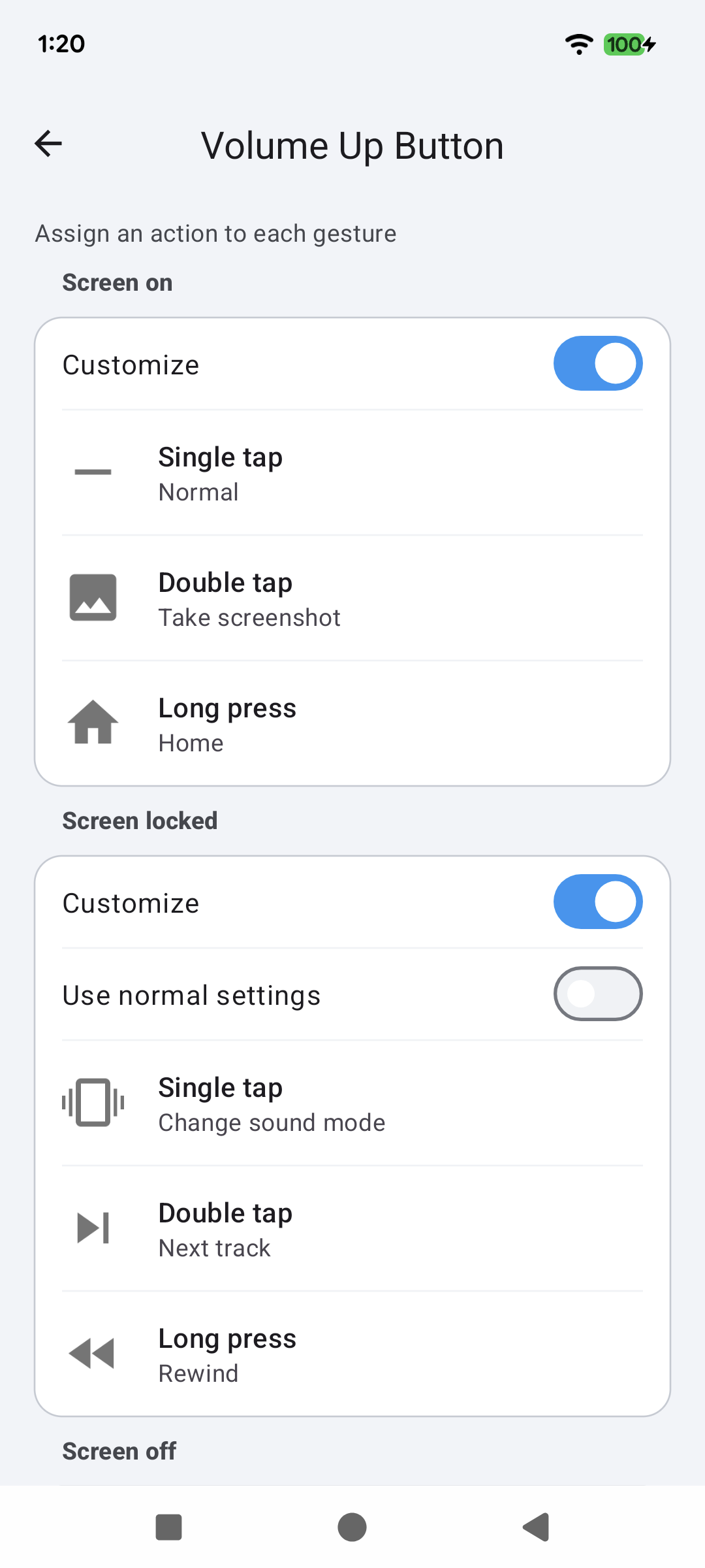 اسکرین شات 3 برنامه Button & Gesture Mapper