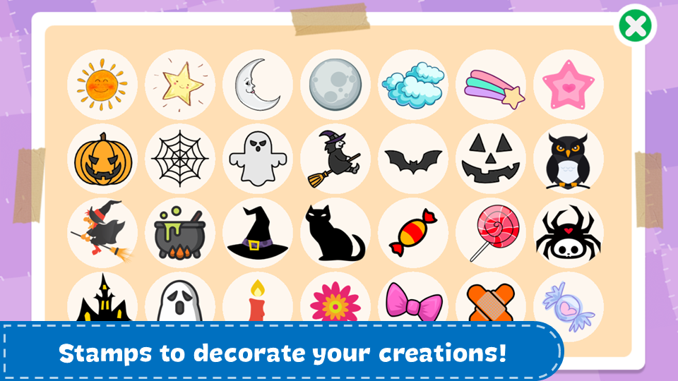 اسکرین شات 4 برنامه Halloween Coloring Book