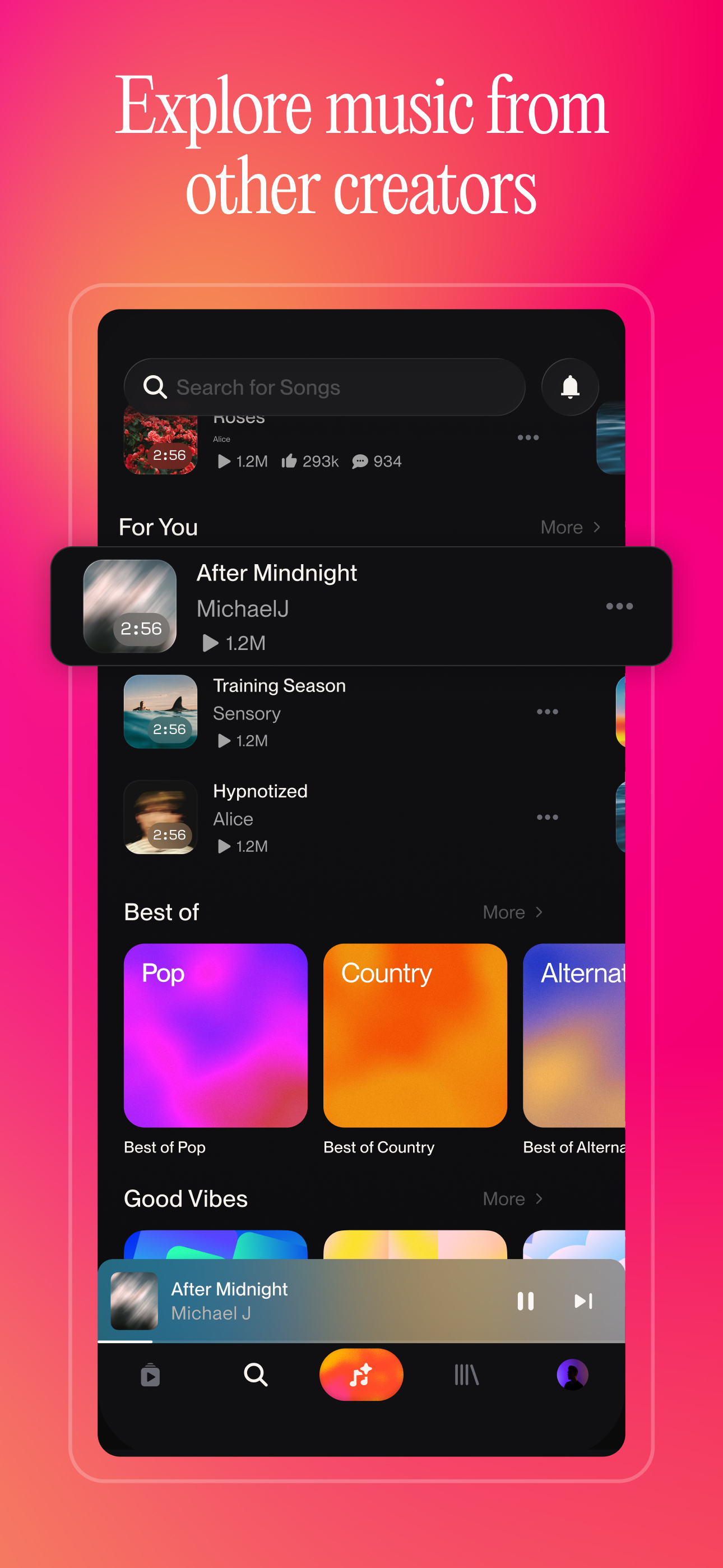 اسکرین شات 4 برنامه Suno - AI Music & Songs Maker