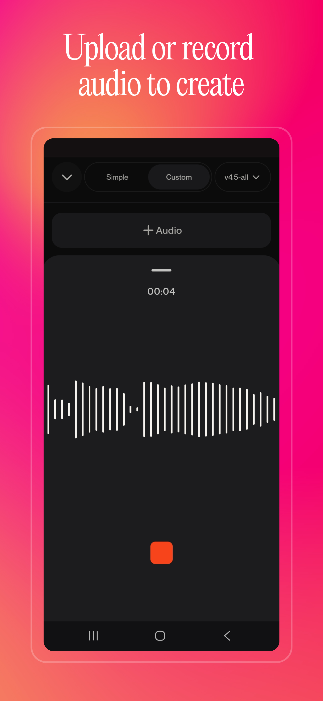 اسکرین شات 4 برنامه Suno - AI Music & Songs Maker