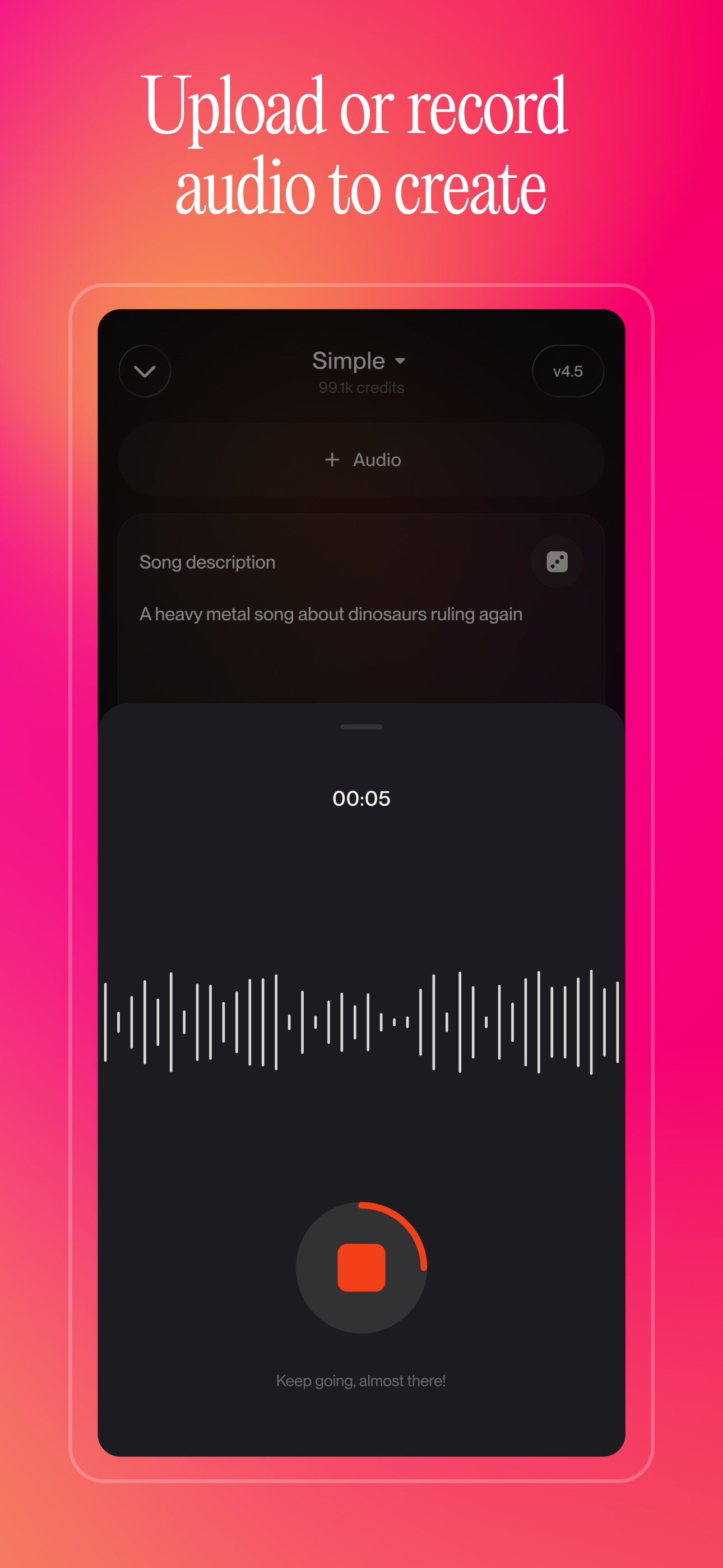 اسکرین شات 5 برنامه Suno - AI Music & Songs Maker