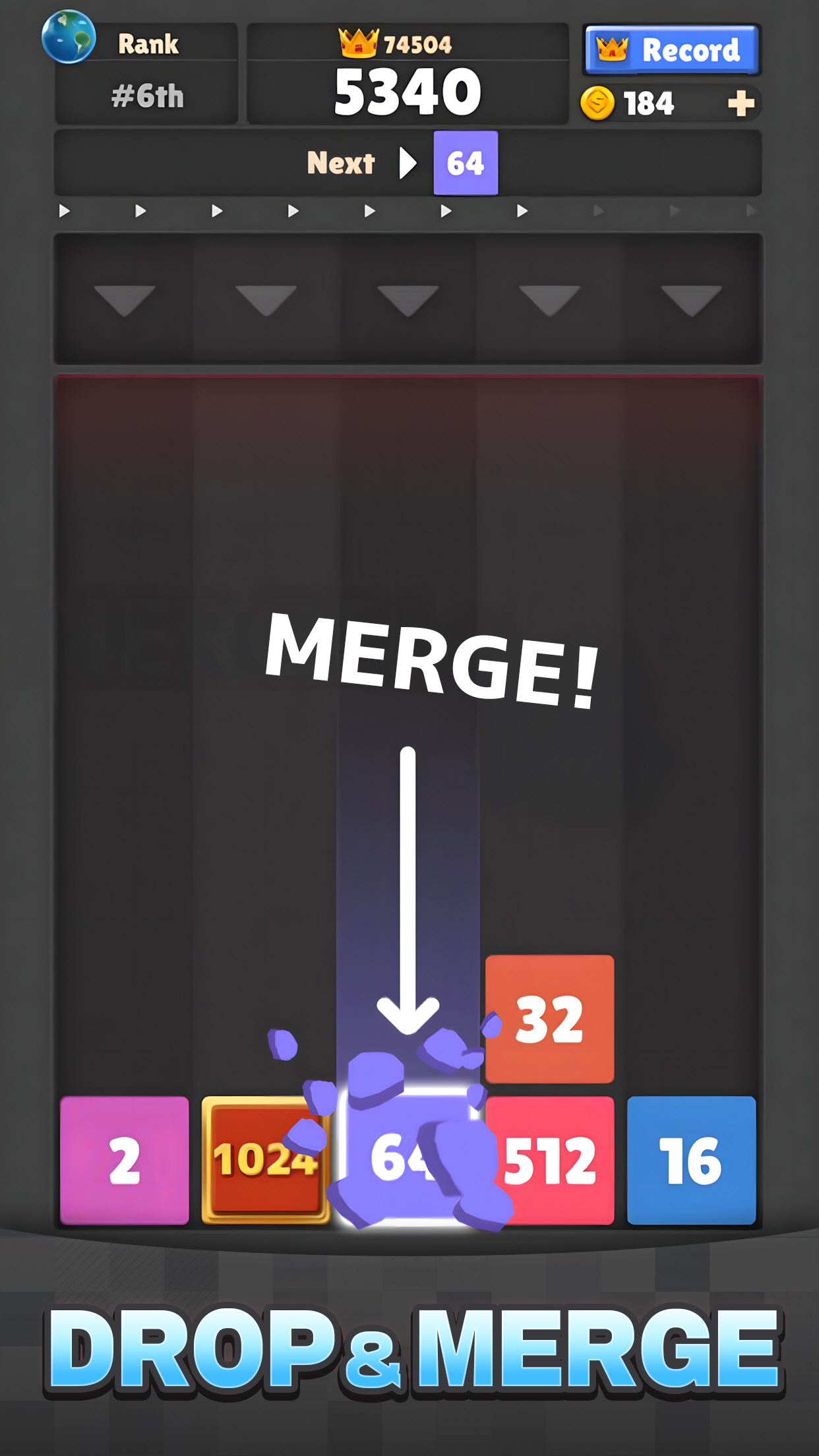 اسکرین شات 3 بازی Drop The Number™ : Merge Game