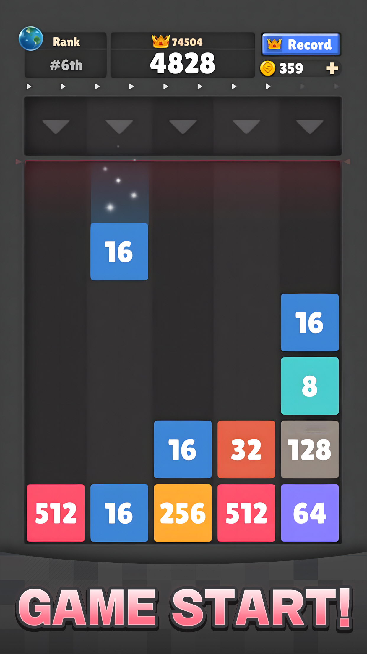 اسکرین شات 1 بازی Drop The Number® : Merge Game