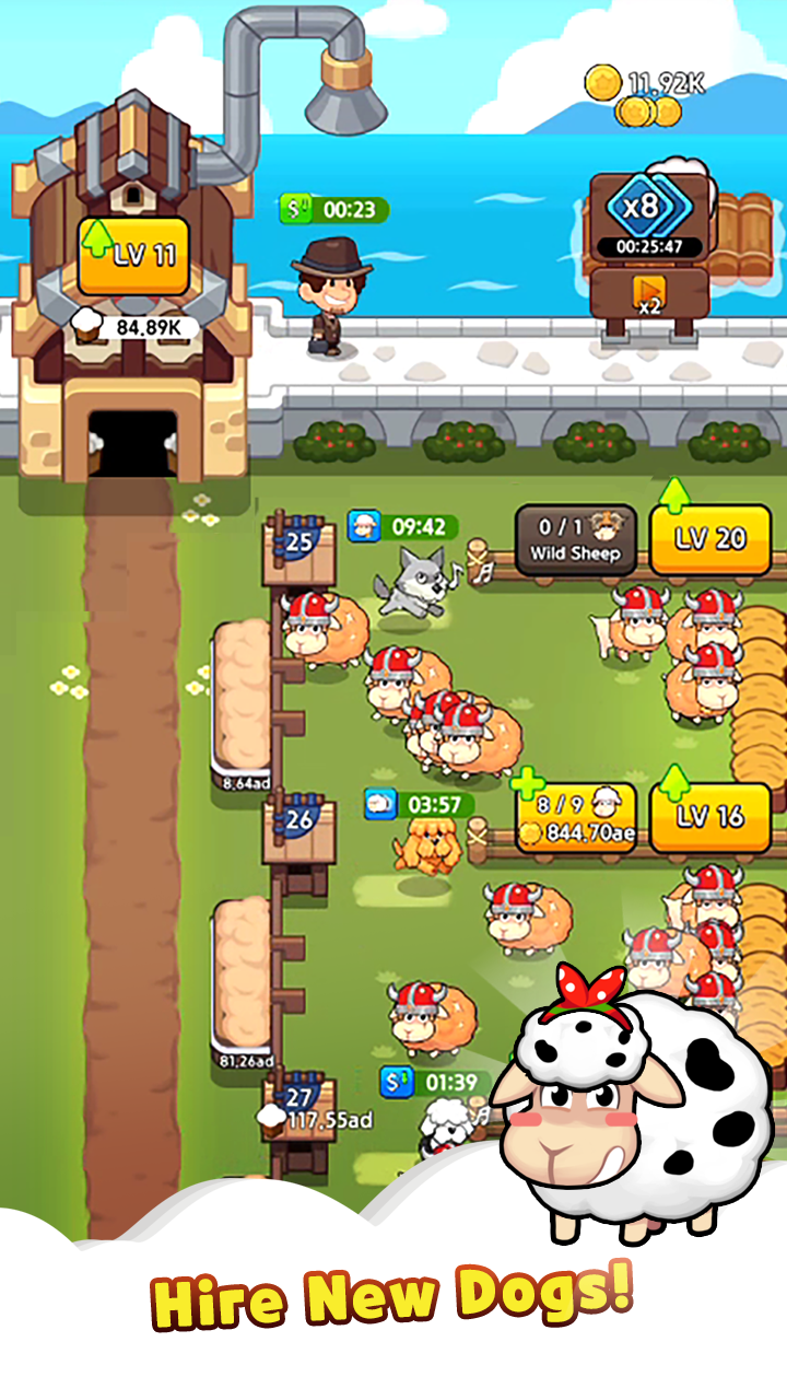 اسکرین شات 3 بازی Sheep Farm : Idle Game