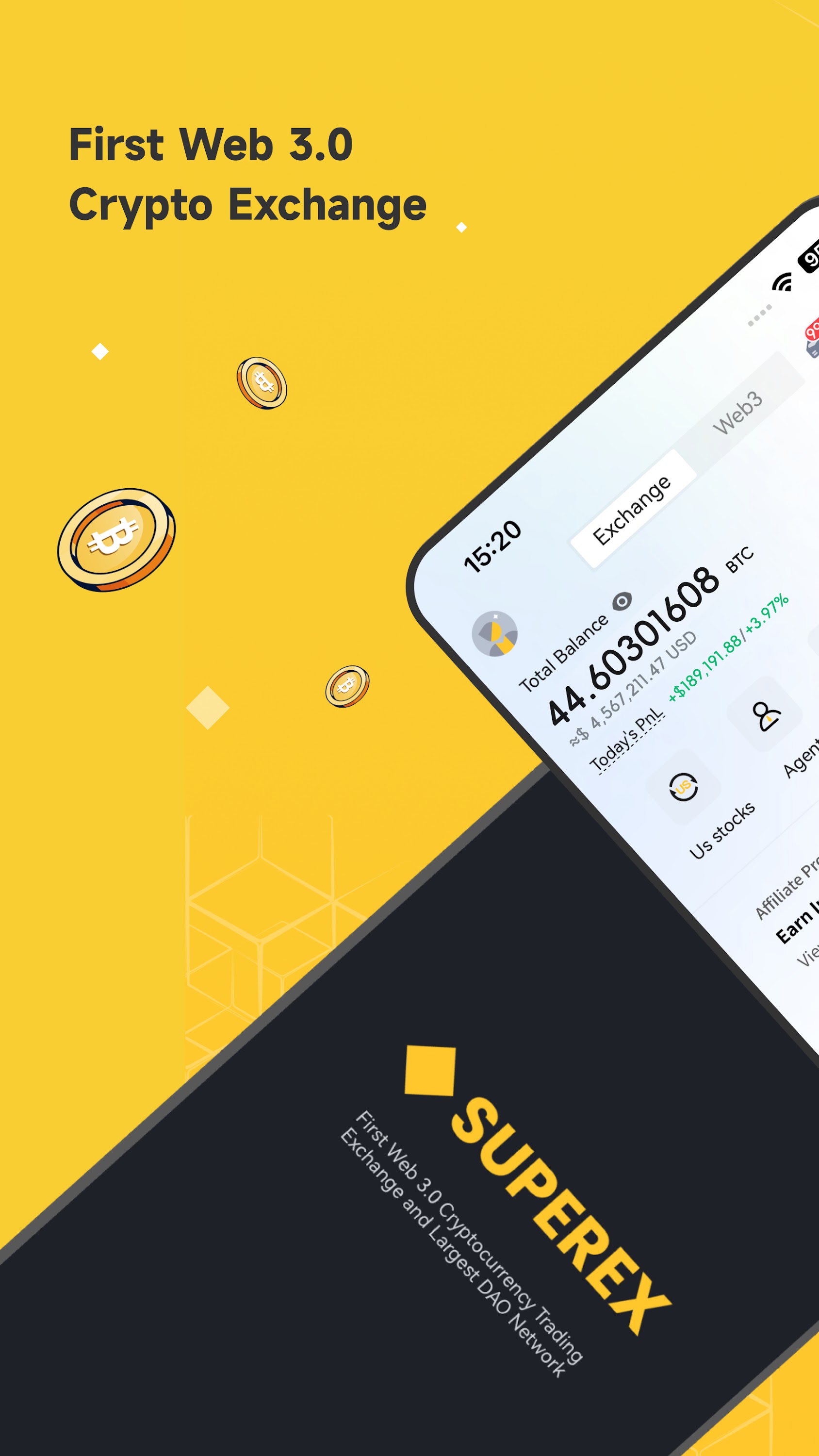 اسکرین شات 1 برنامه SuperEx: Trade Crypto & BTC