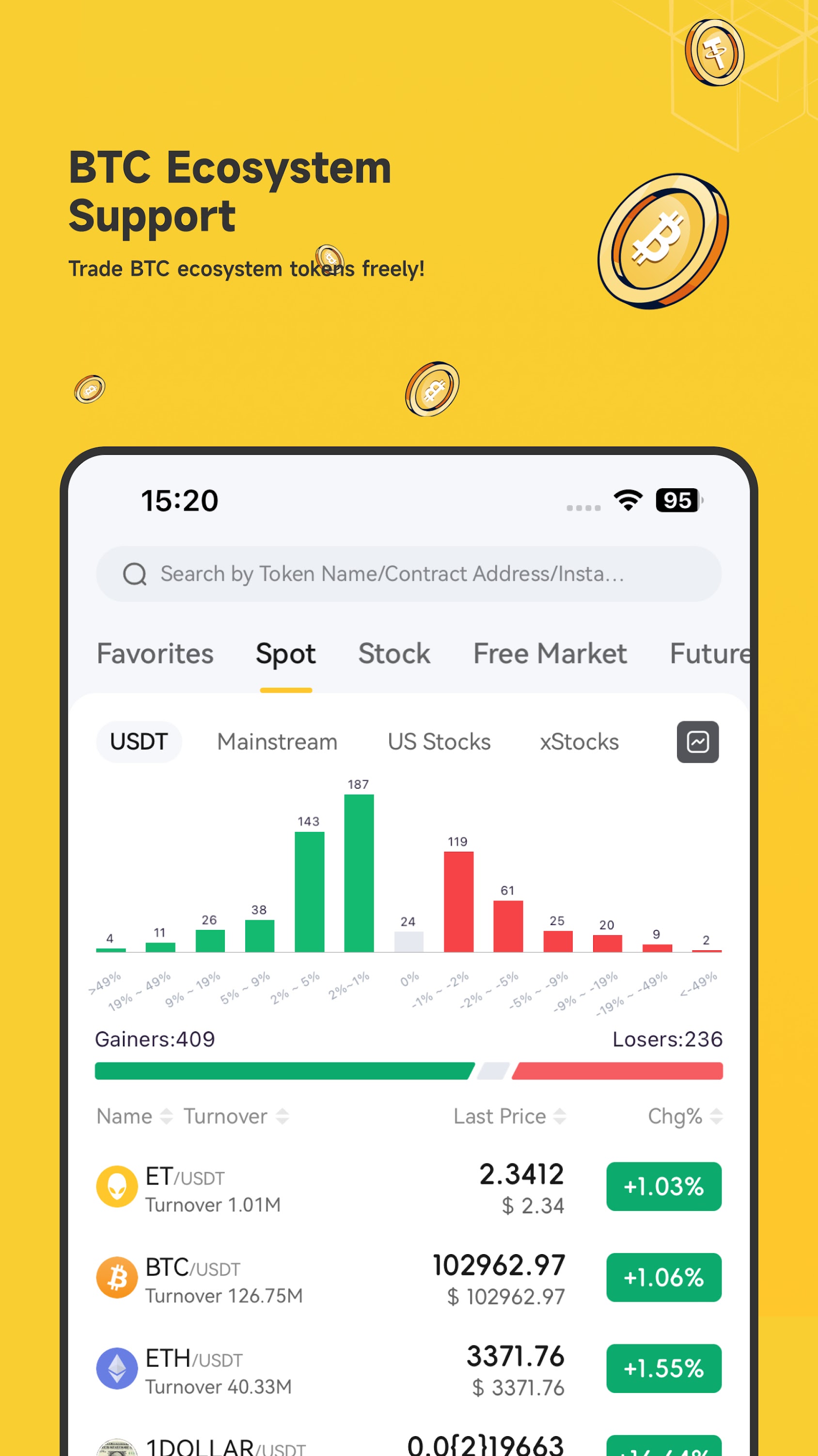اسکرین شات 4 برنامه SuperEx: Trade Crypto & BTC