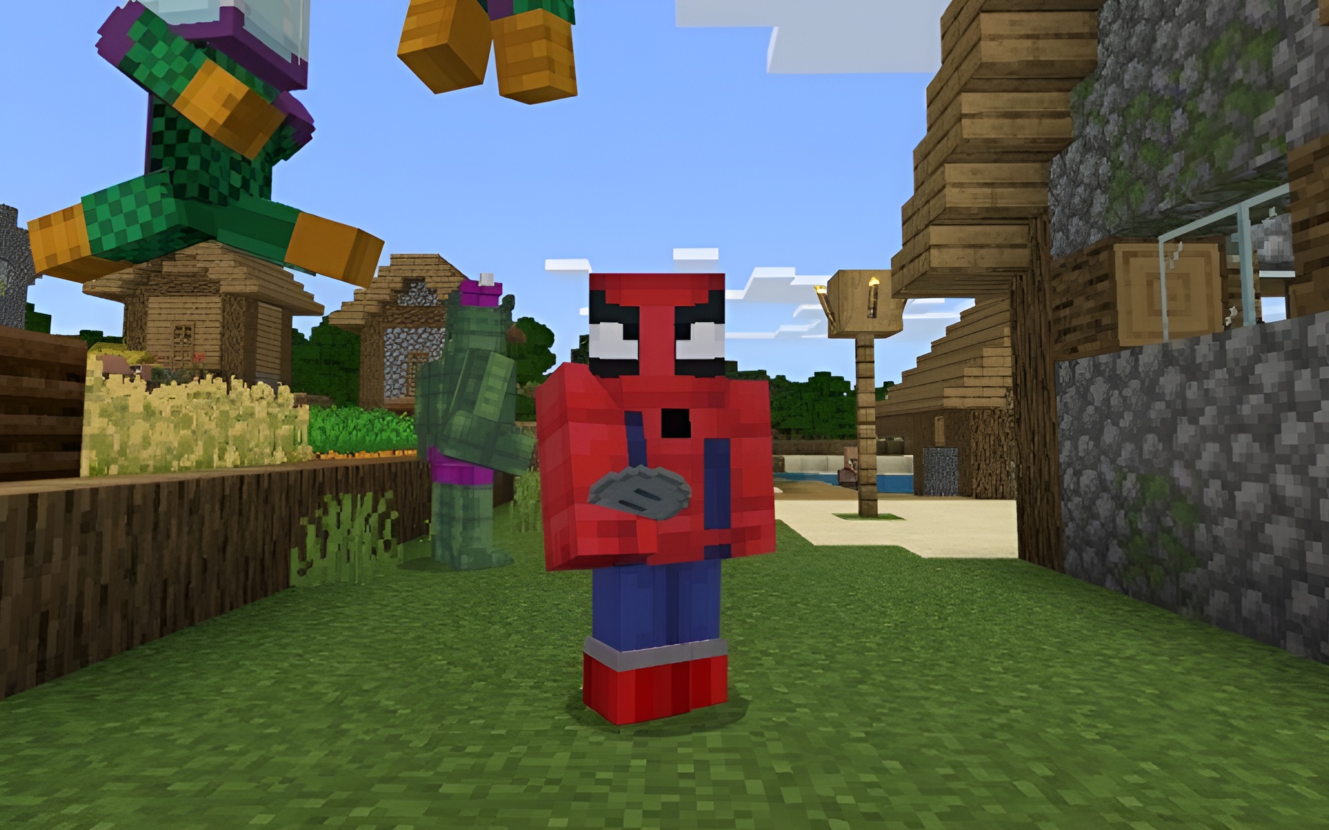 اسکرین شات 5 برنامه Superheroes Mod for Minecraft