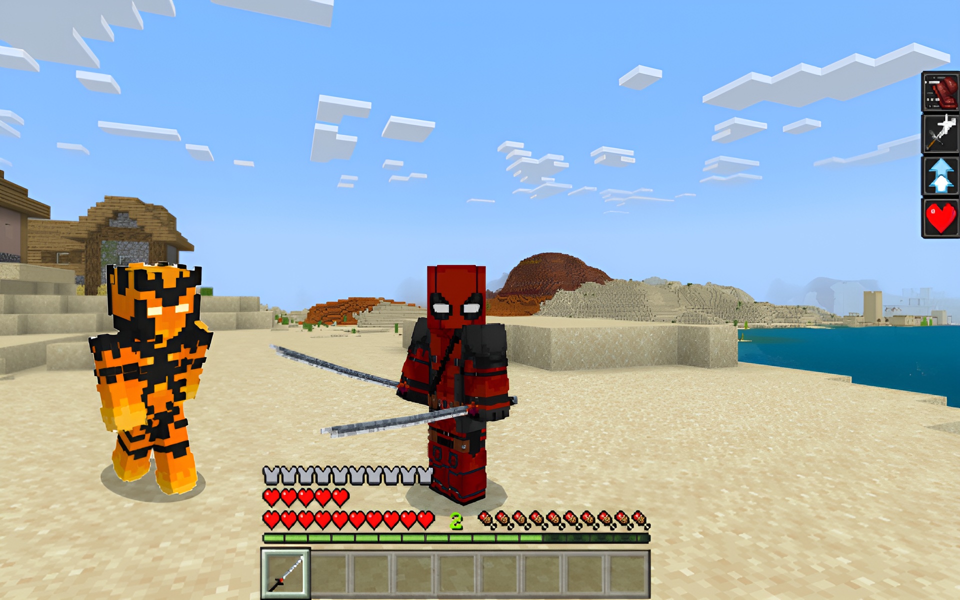 اسکرین شات 2 برنامه Superheroes Mod for Minecraft