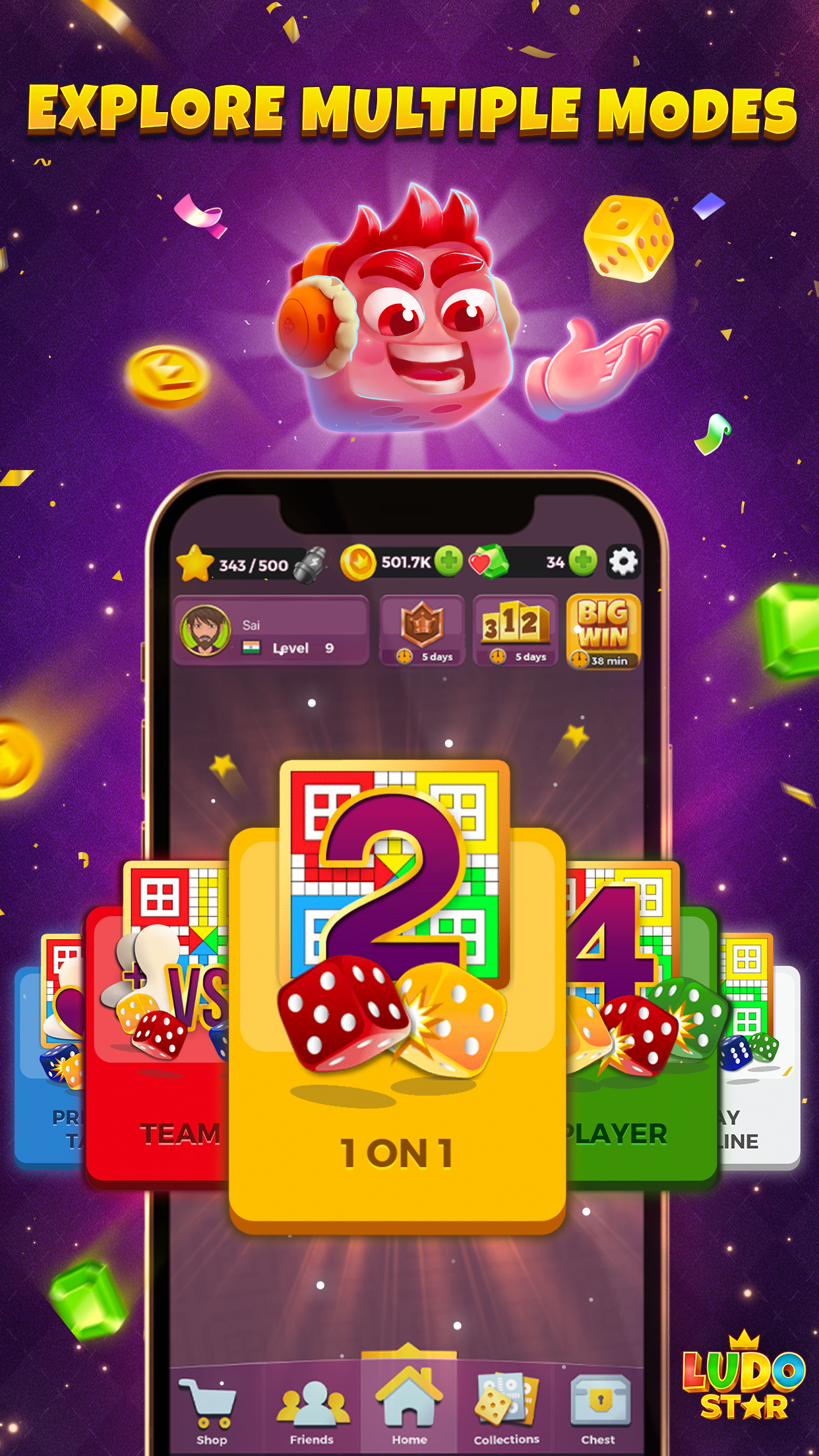 اسکرین شات 5 بازی Ludo STAR: Online Dice Game