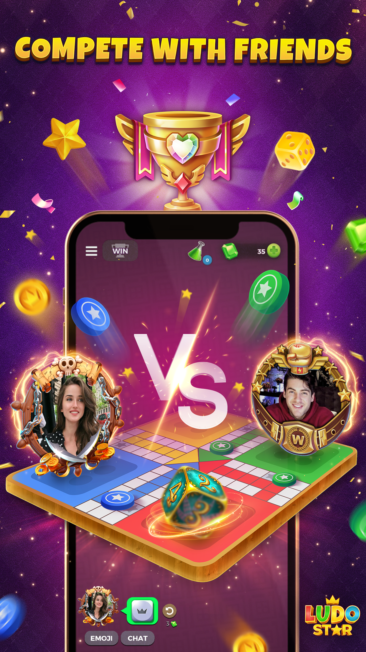 اسکرین شات 2 بازی Ludo STAR: Online Dice Game