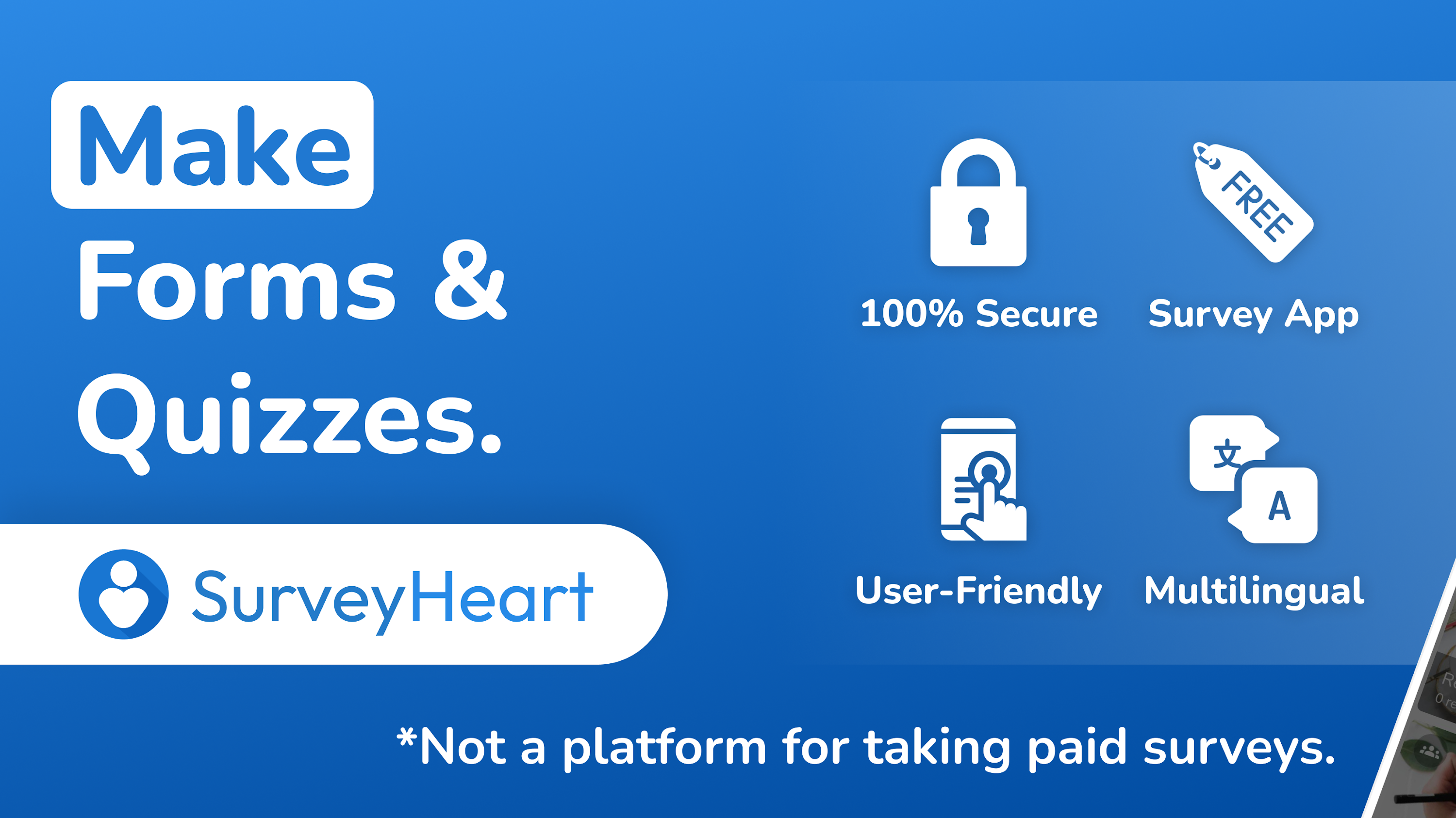 اسکرین شات 1 برنامه SurveyHeart: Form, Poll & Quiz