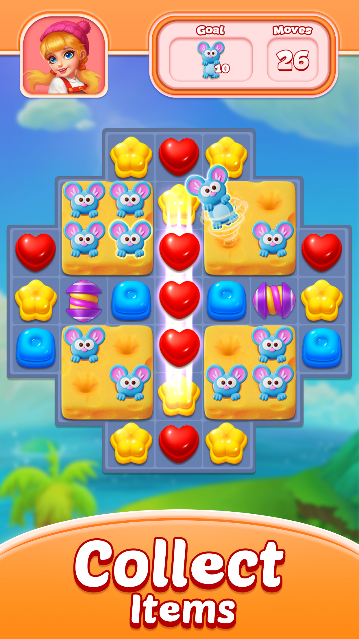 اسکرین شات 2 بازی Sweet Candy Puzzle: Match Game