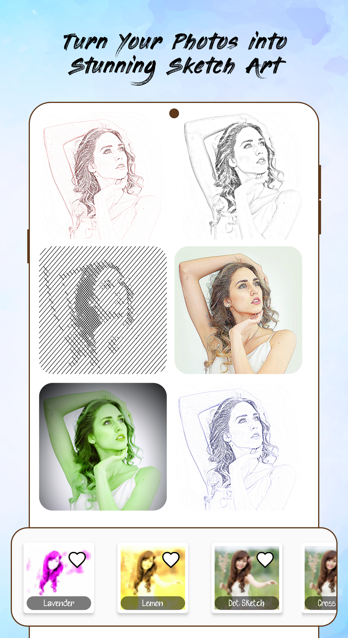اسکرین شات 1 برنامه Pencil Sketch Photo Editor