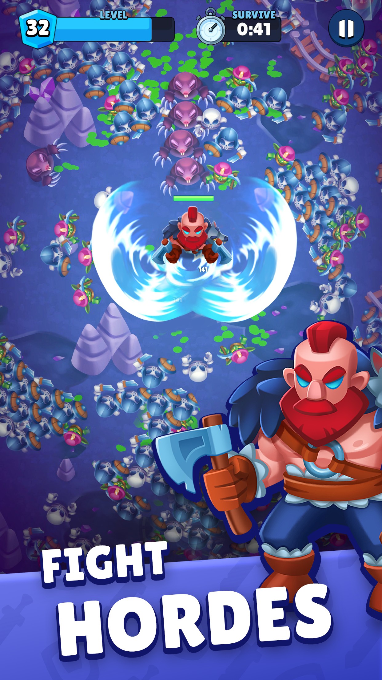 اسکرین شات 2 بازی Heroes vs Hordes: Survival RPG