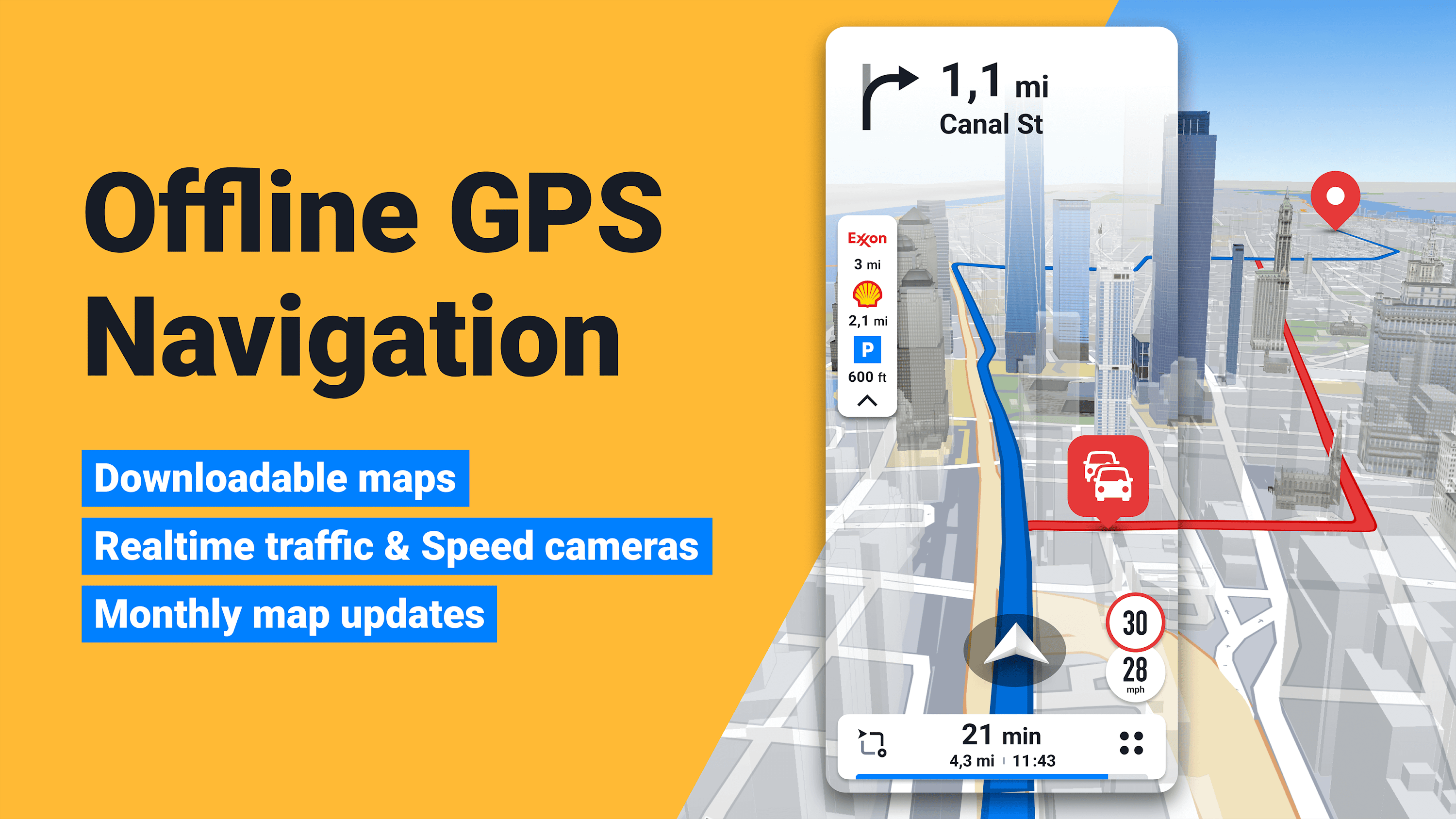 اسکرین شات 1 برنامه Sygic: GPS Navigation & Maps