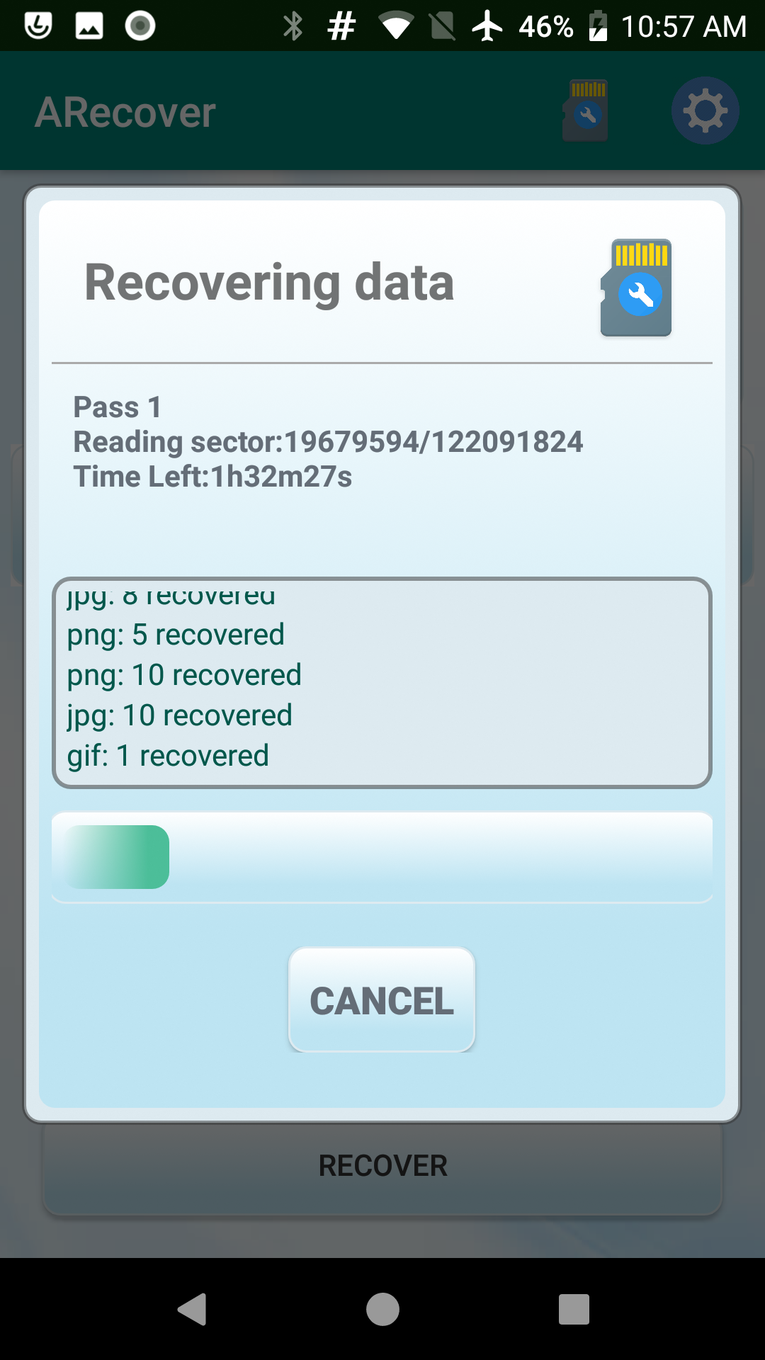 اسکرین شات 4 برنامه ARecover recover deleted photo