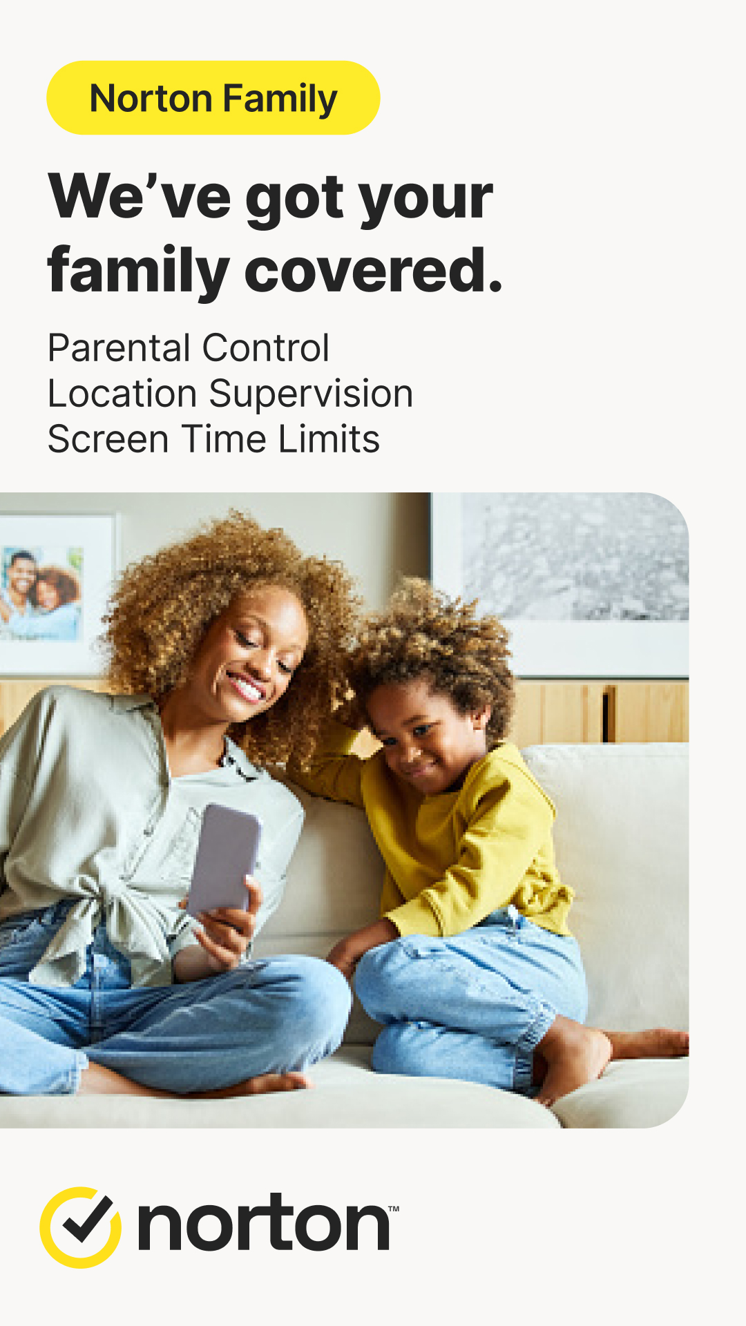 اسکرین شات 1 برنامه Norton Family Parental Control