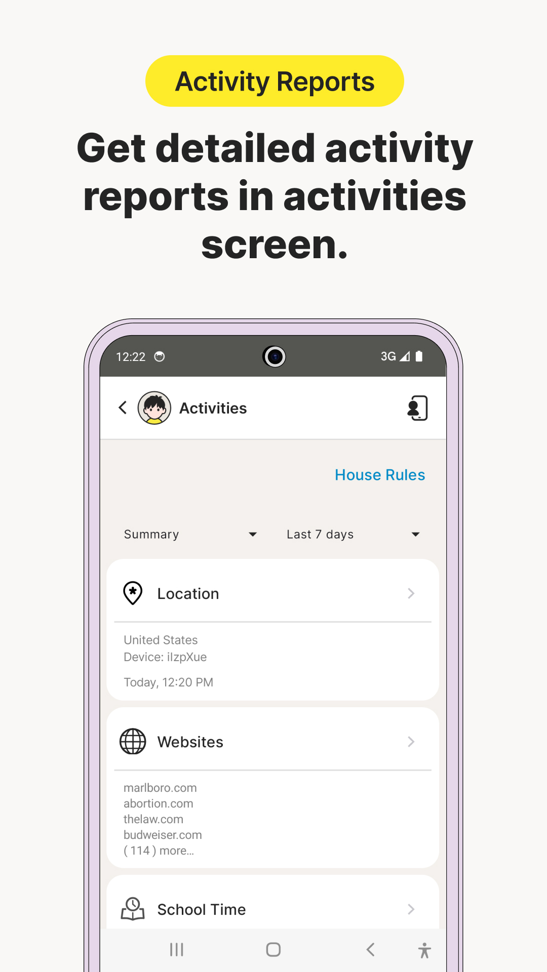 اسکرین شات 7 برنامه Norton Family Parental Control