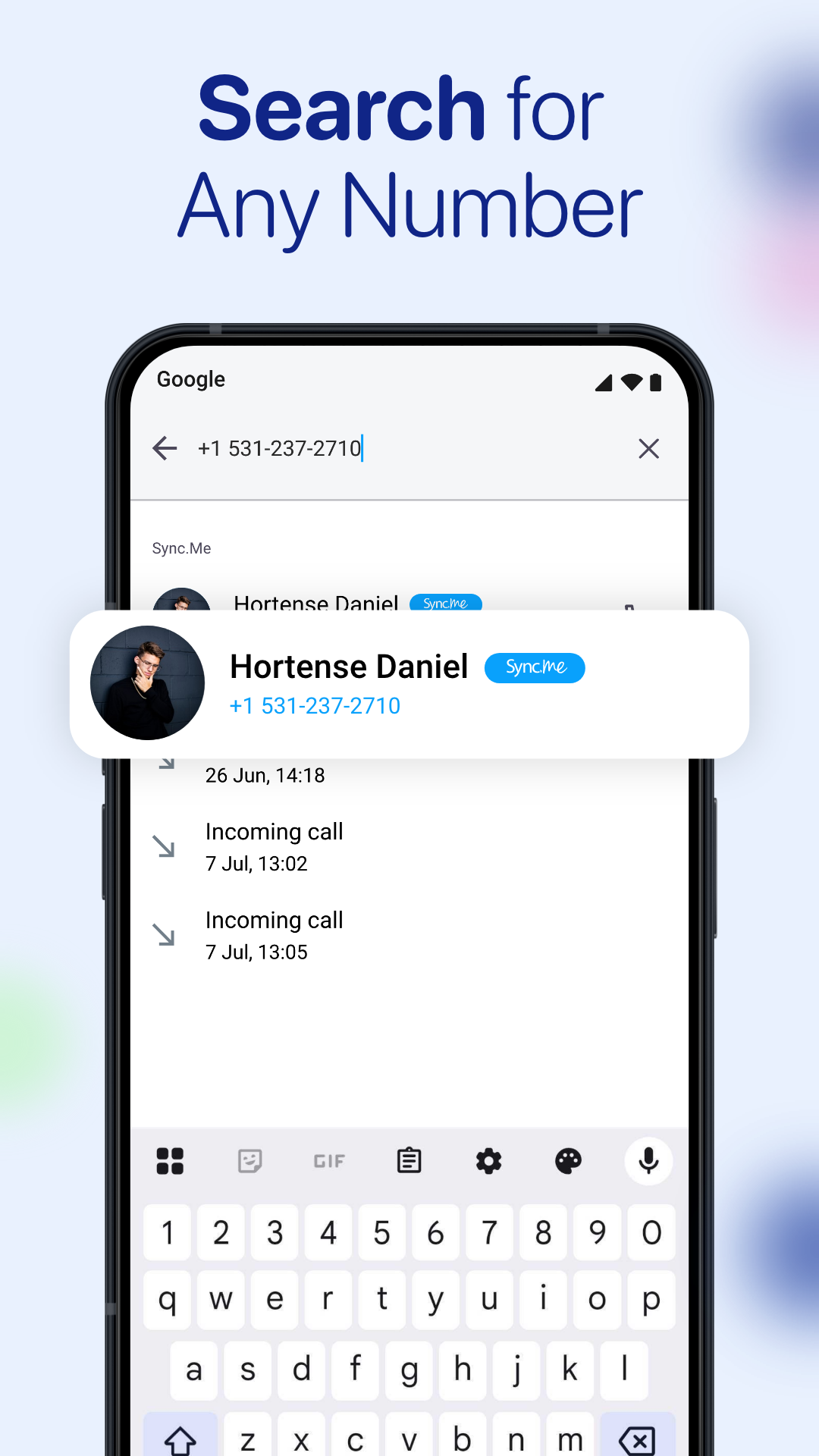 اسکرین شات 4 برنامه Sync.ME: Caller ID & Contacts