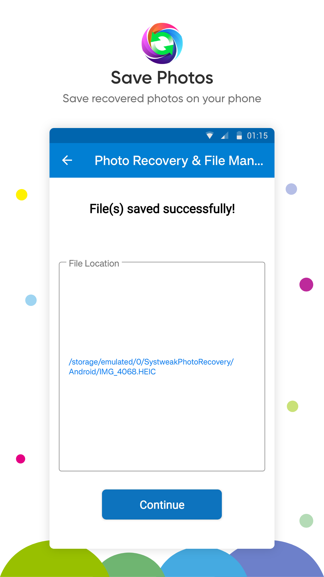 اسکرین شات 8 برنامه Photo Recovery & File Manager