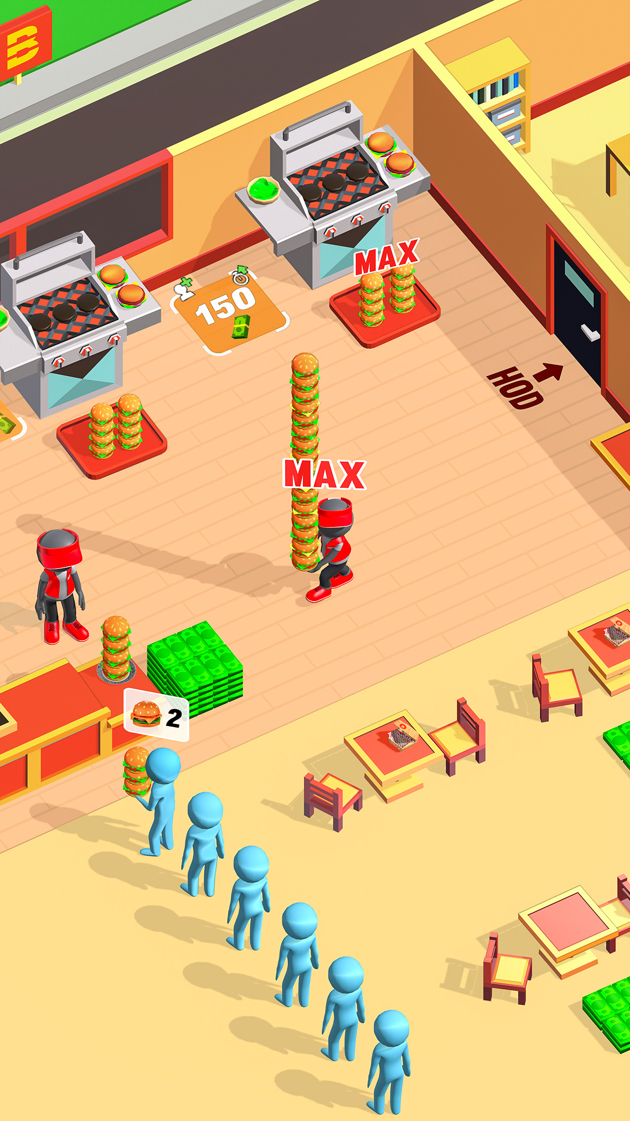 اسکرین شات 2 بازی Burger Tycoon: My Burger Games