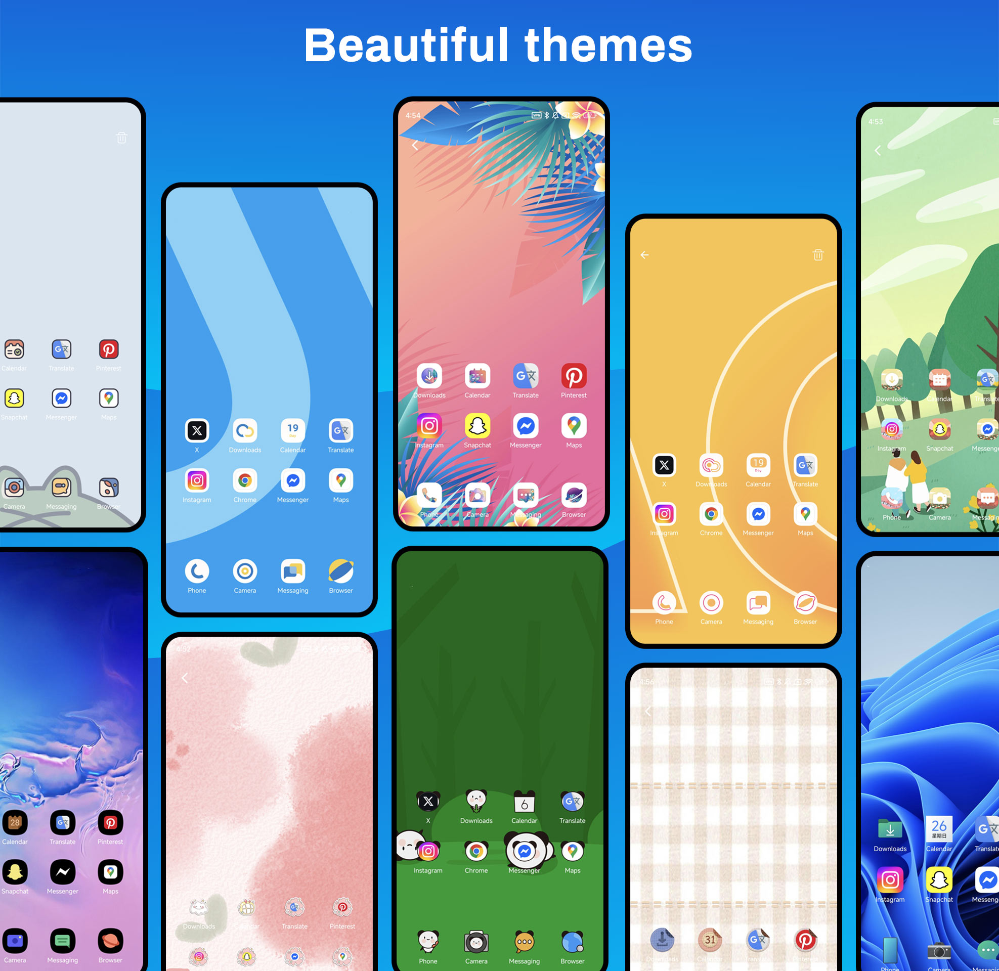 اسکرین شات 4 برنامه TipTop Launcher: Color Themes
