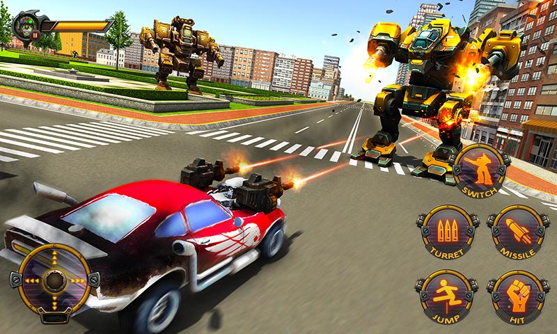 اسکرین شات 4 بازی Robot Car War Transform Fight