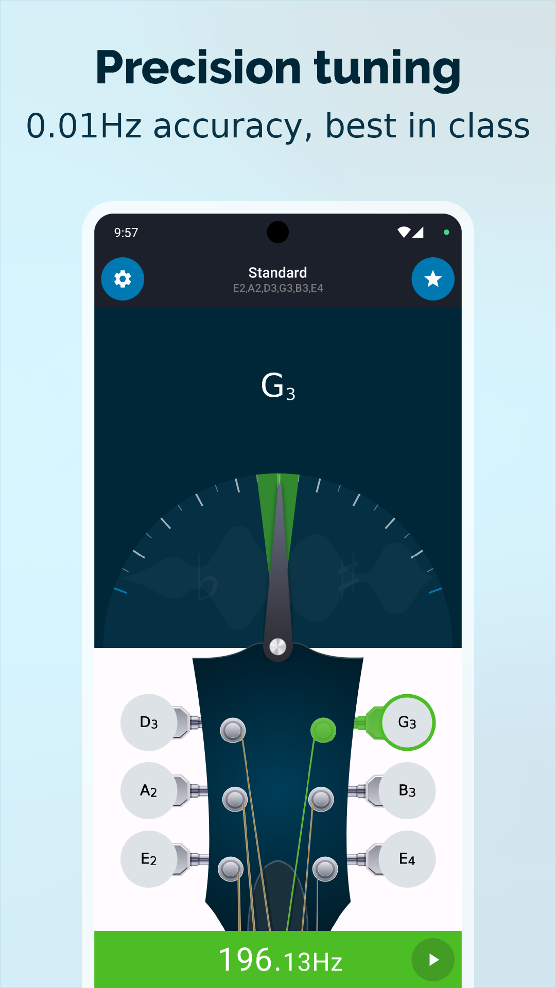 اسکرین شات 3 برنامه Guitar Tuner Guru