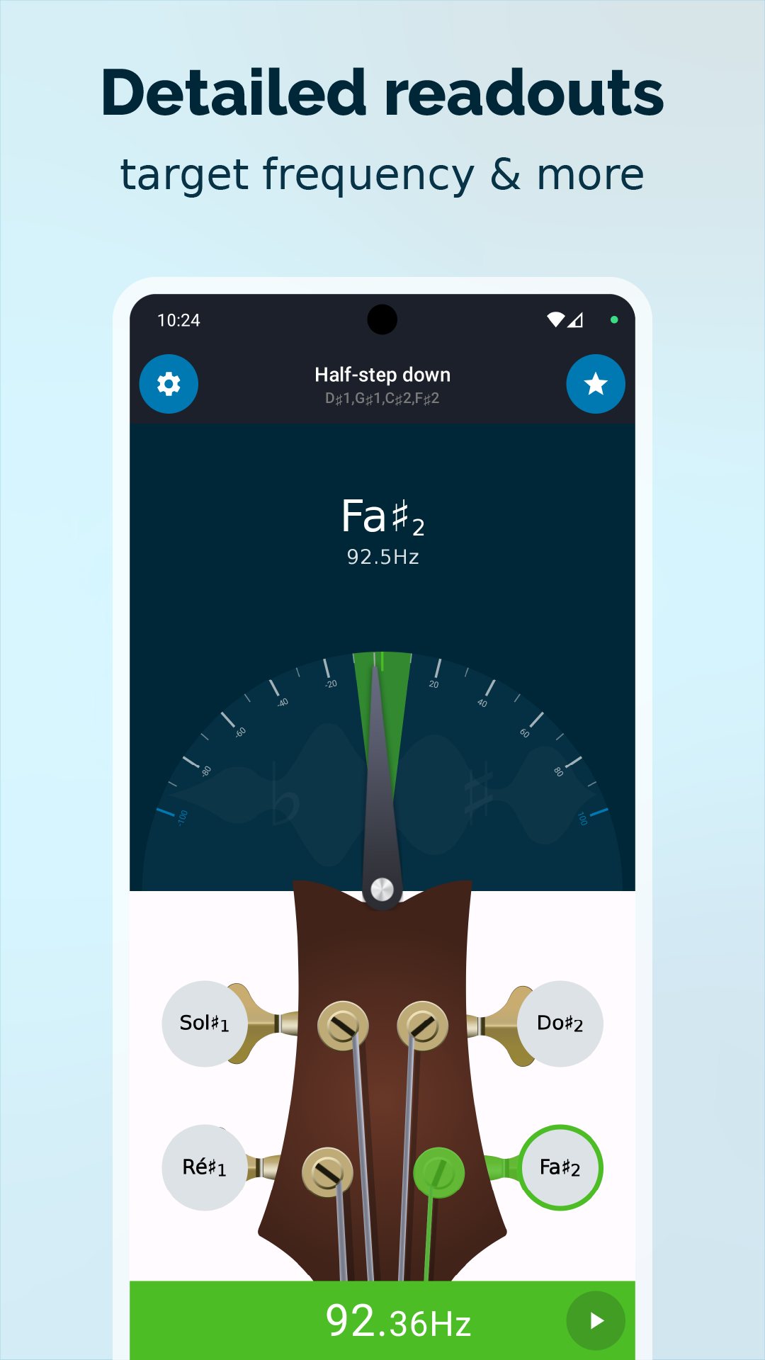 اسکرین شات 7 برنامه Guitar Tuner Guru