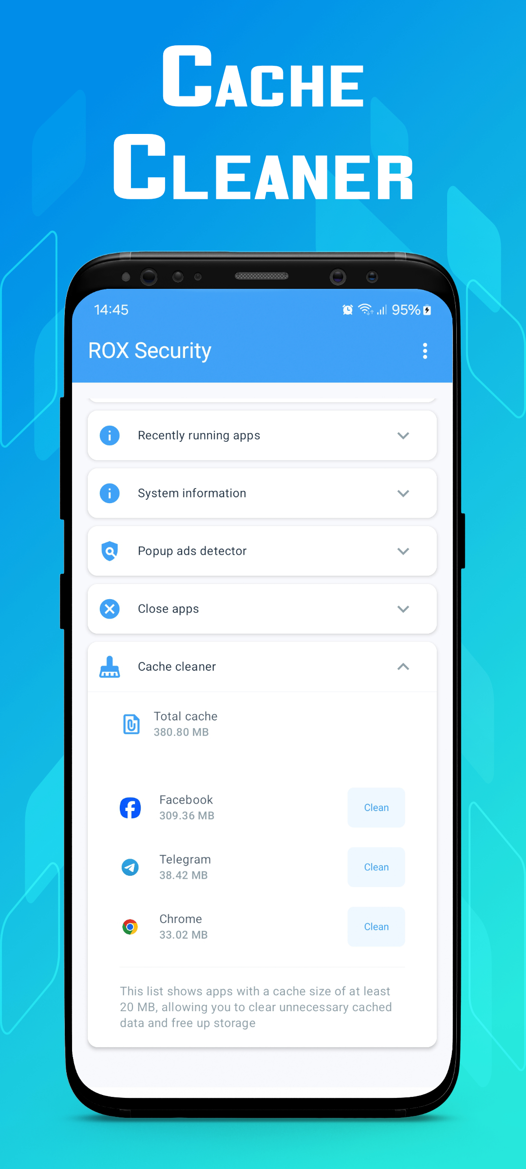 اسکرین شات 5 برنامه Rox - Popup Ad Virus Cleaner
