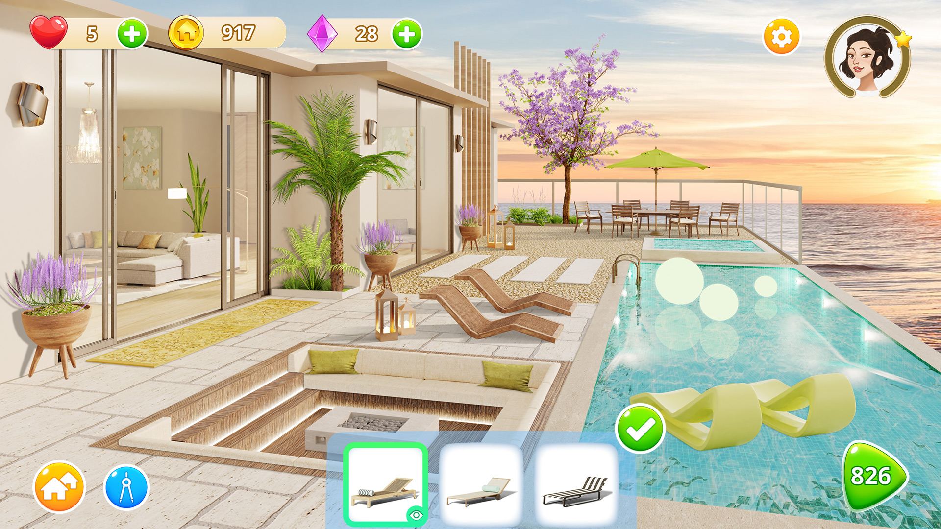اسکرین شات 2 بازی Homematch Home Design Games