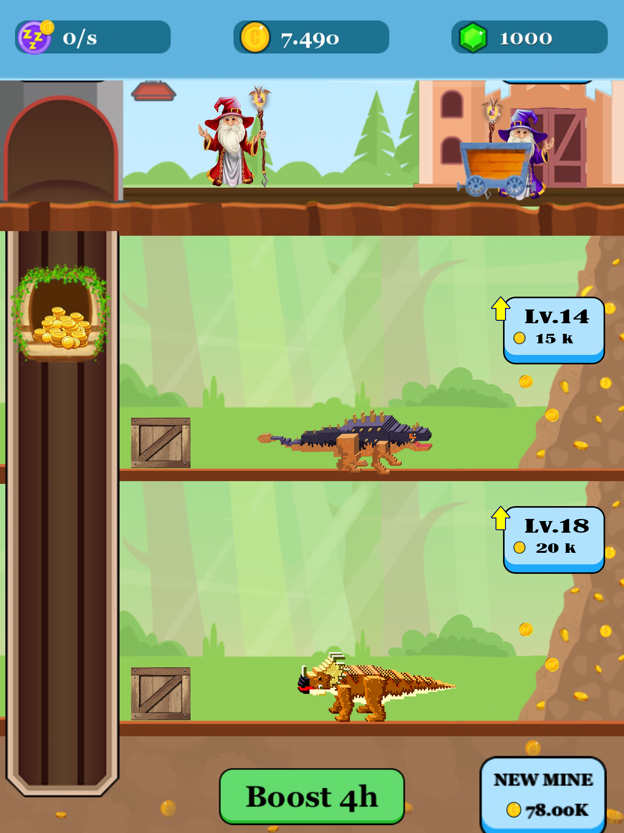 اسکرین شات 4 بازی Jurassic Pixel Craft: dino age