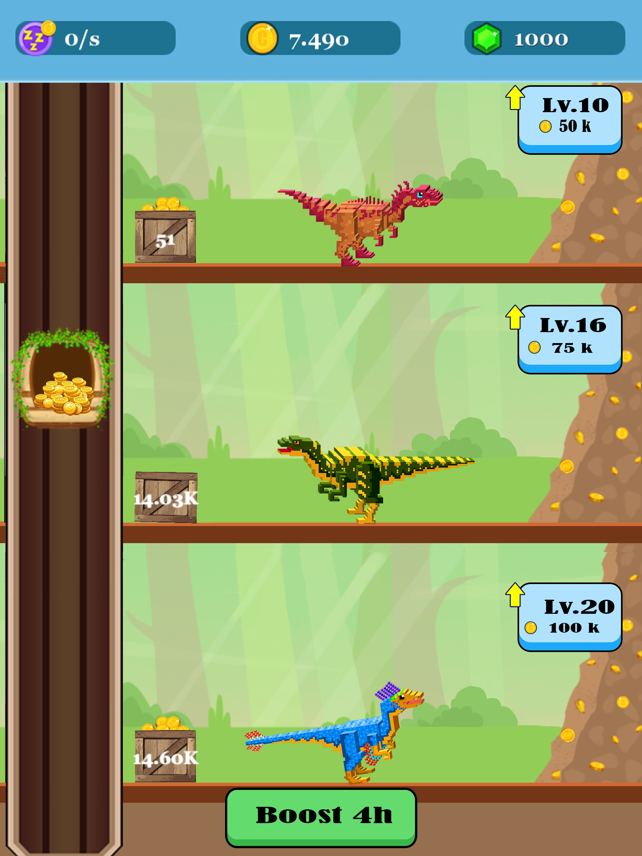 اسکرین شات 5 بازی Jurassic Pixel Craft: dino age