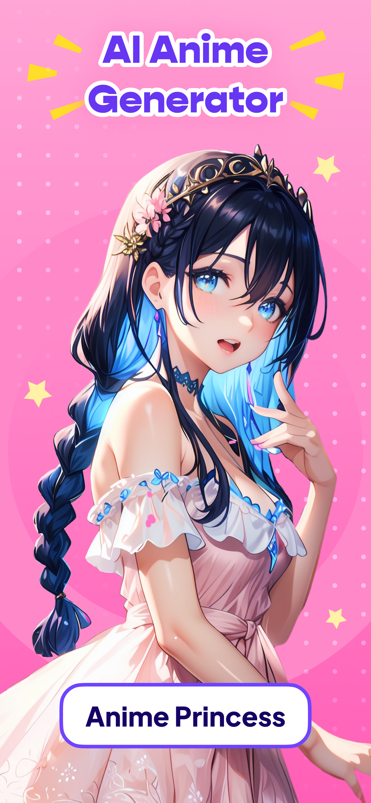 اسکرین شات 1 برنامه AI Anime Generator: AI Anime