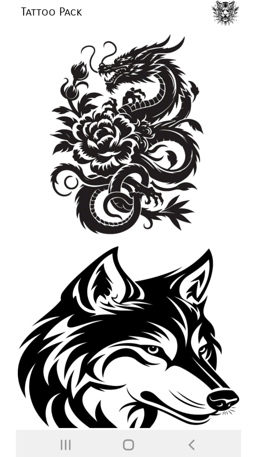 اسکرین شات 8 برنامه ‏‏‏‏طرح های تتو