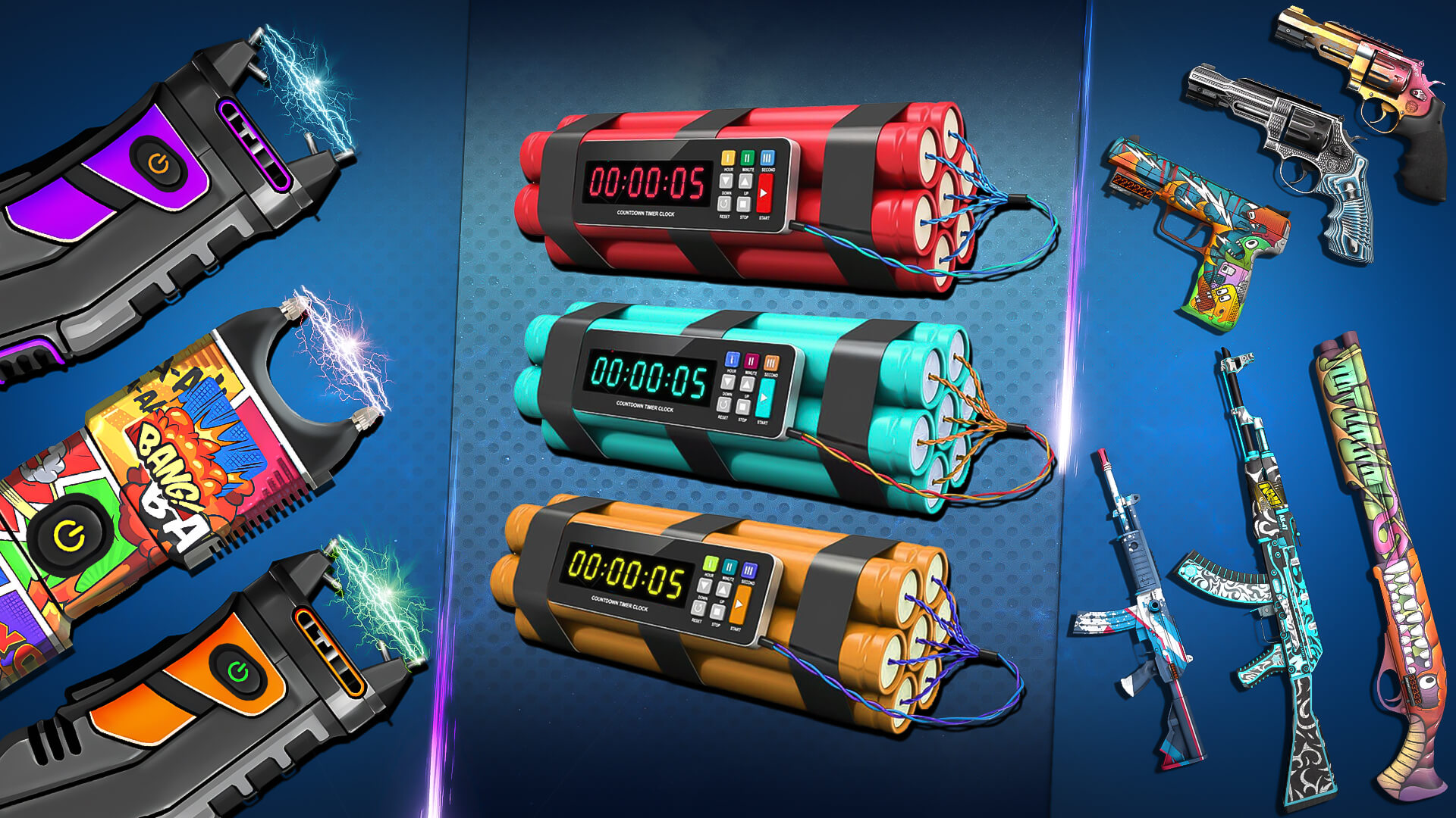 اسکرین شات 1 بازی Stun Taser Prank Gun Simulator