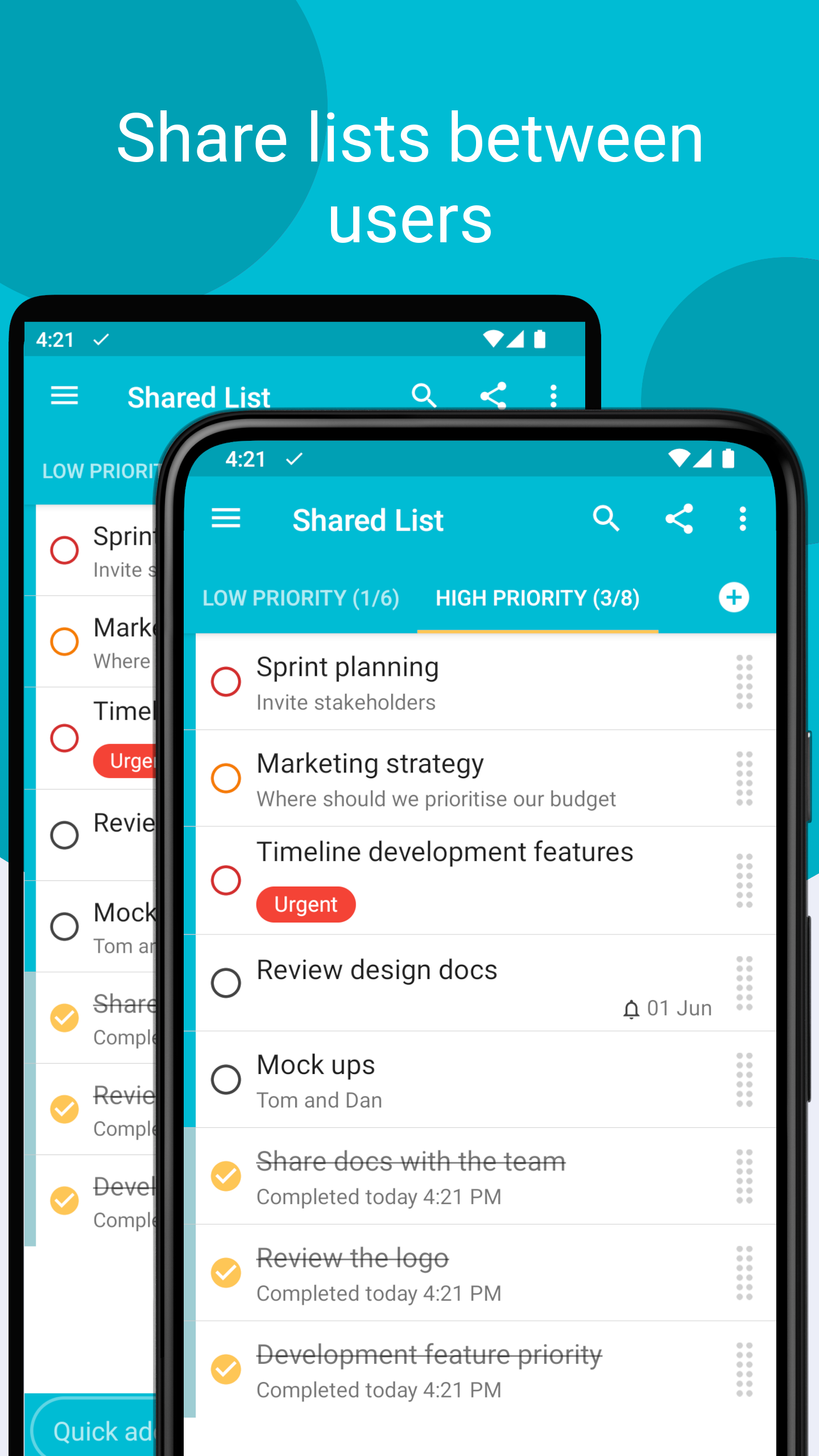 اسکرین شات 7 برنامه Tasks: To Do List & Reminders