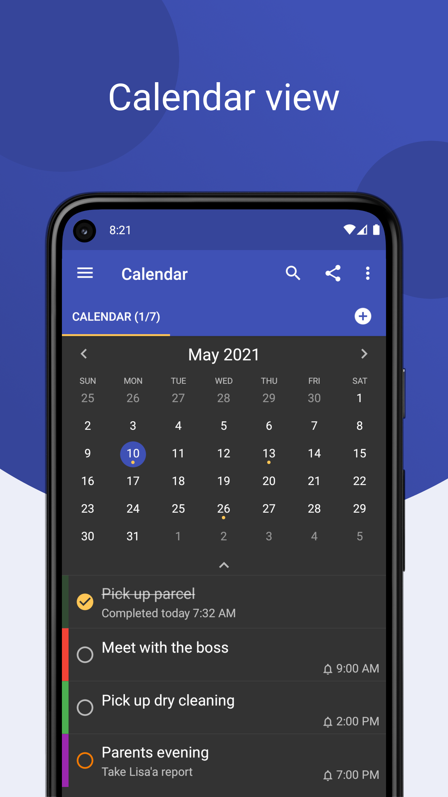 اسکرین شات 4 برنامه Tasks: To Do List & Reminders