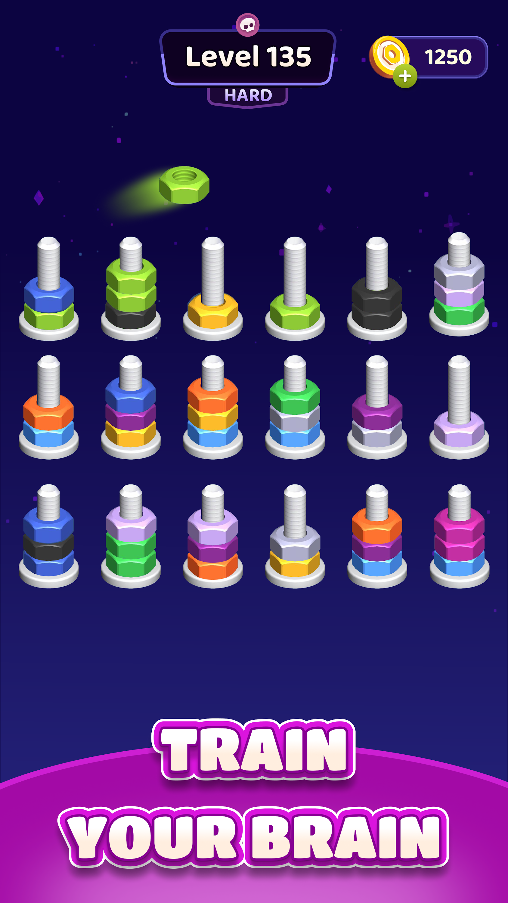 اسکرین شات 2 بازی Nut Sort Blast: Color Puzzle