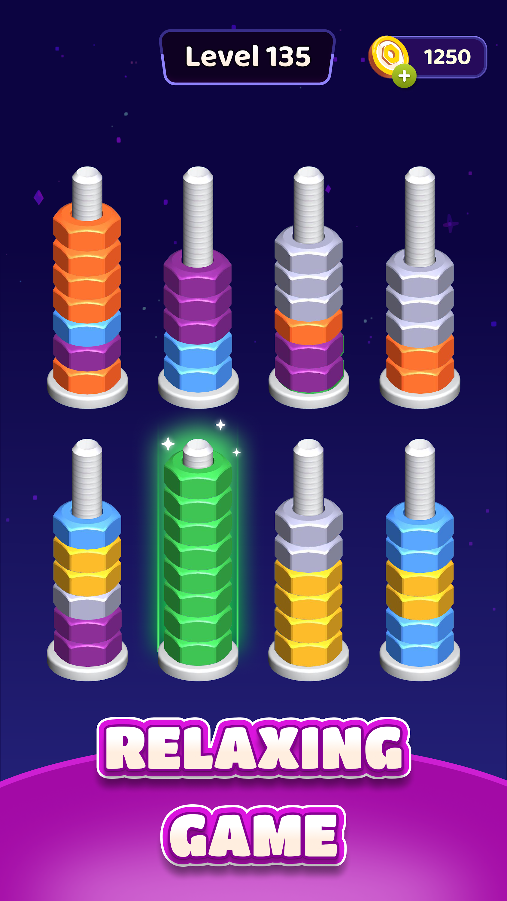 اسکرین شات 3 بازی Nut Sort Blast: Color Puzzle