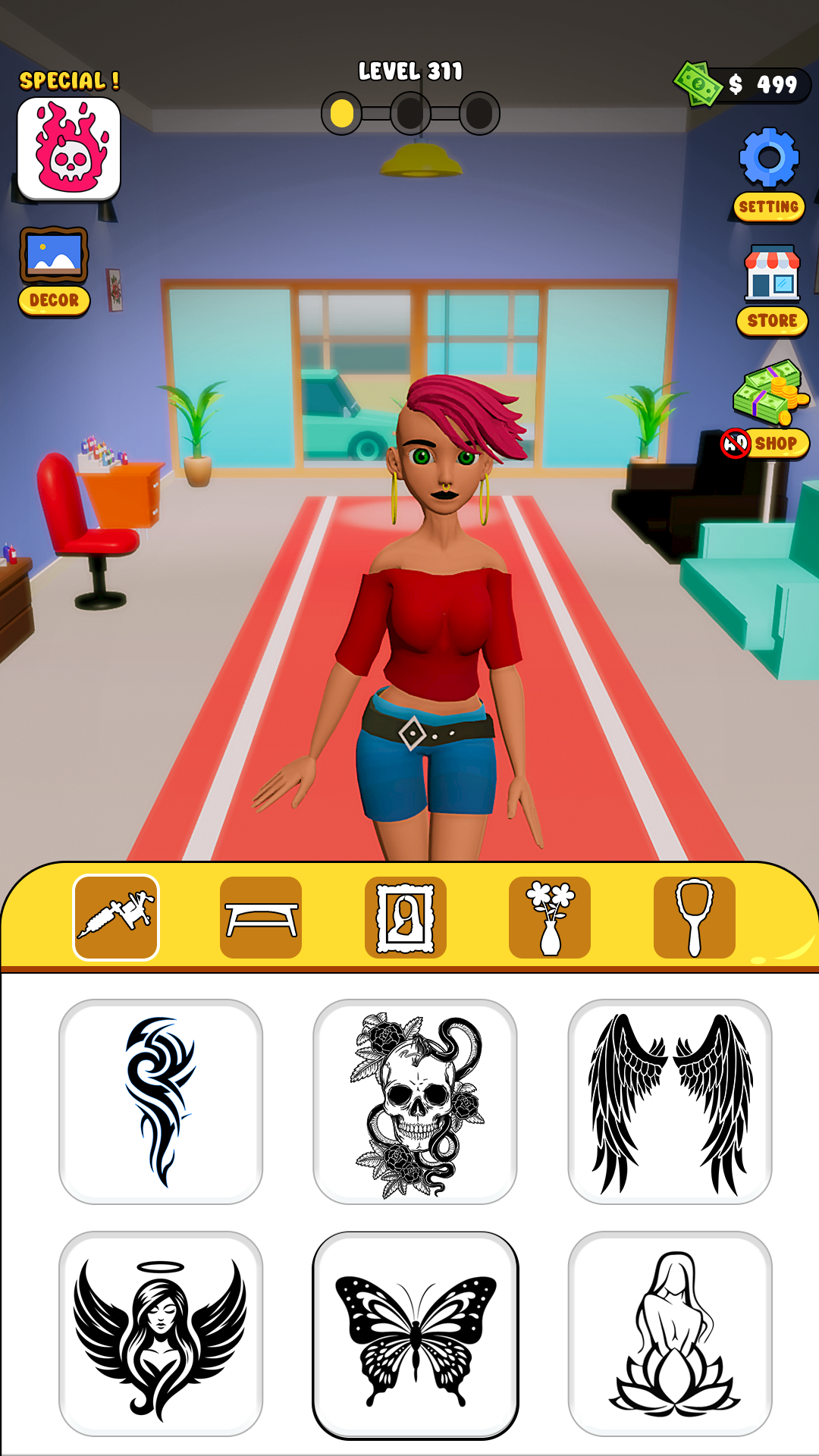 اسکرین شات 1 بازی Ink Tattoo Drawing: Tattoo Art