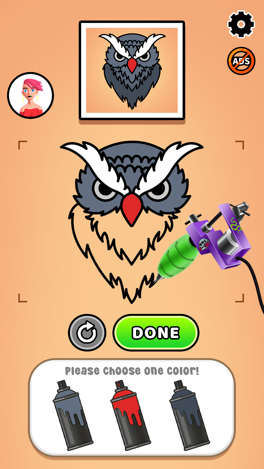 اسکرین شات 5 بازی Ink Tattoo Drawing: Tattoo Art