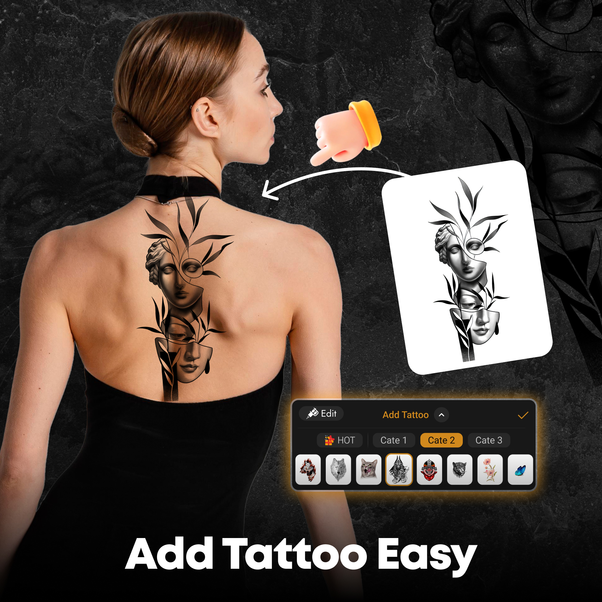 اسکرین شات 4 برنامه Tattoo Maker - Tattoo Design