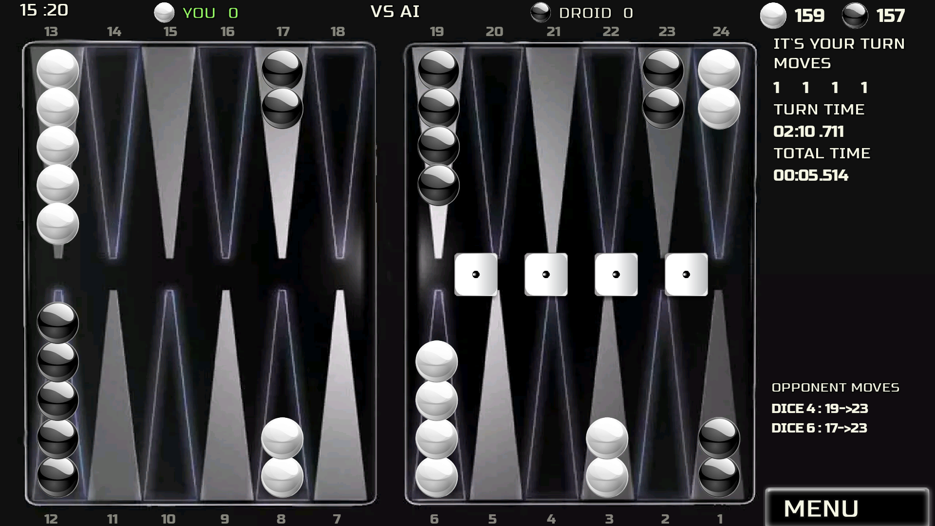 اسکرین شات 8 بازی Backgammon Games : +18