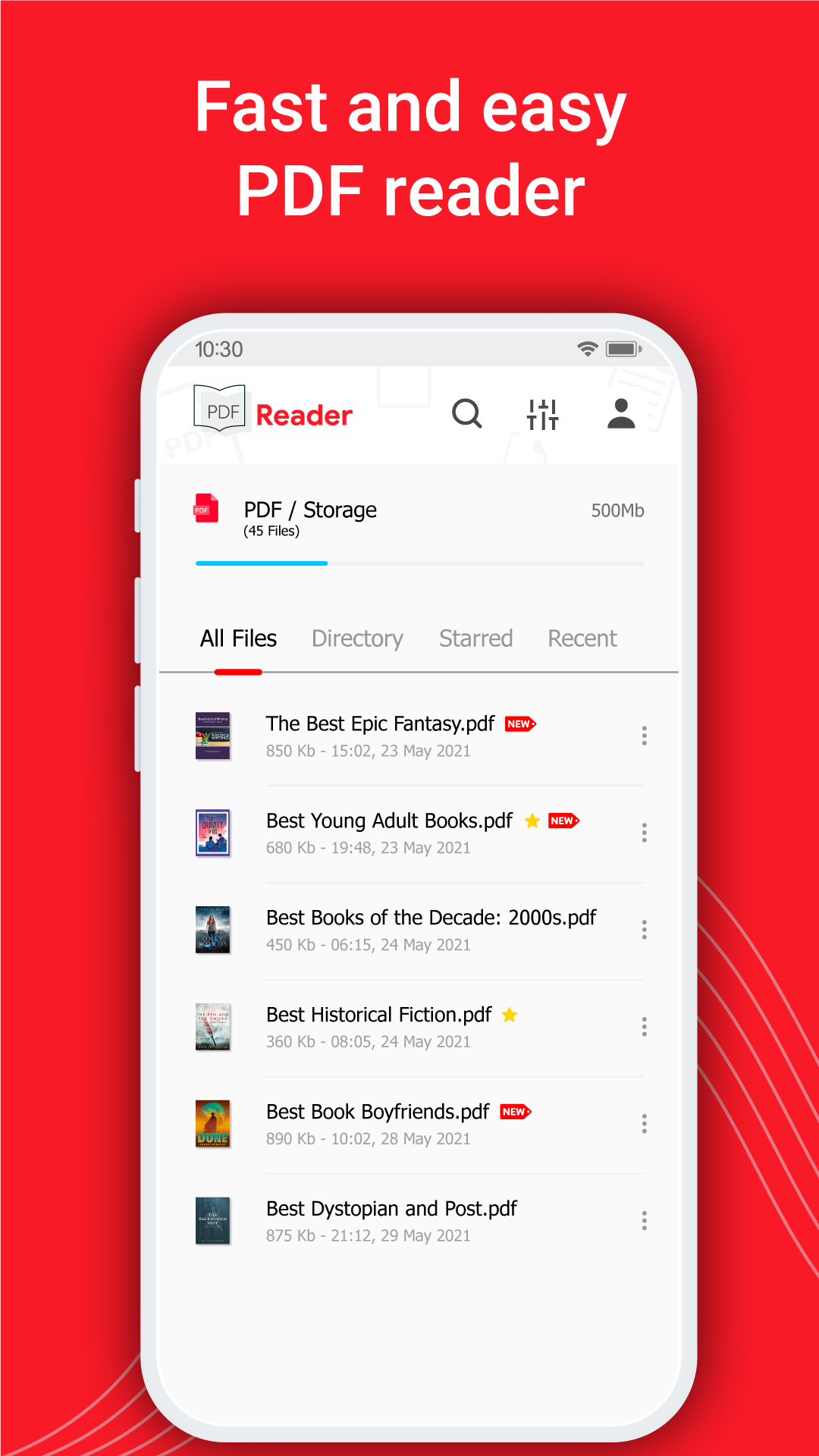 اسکرین شات 1 برنامه PDF Reader, PDF Viewer