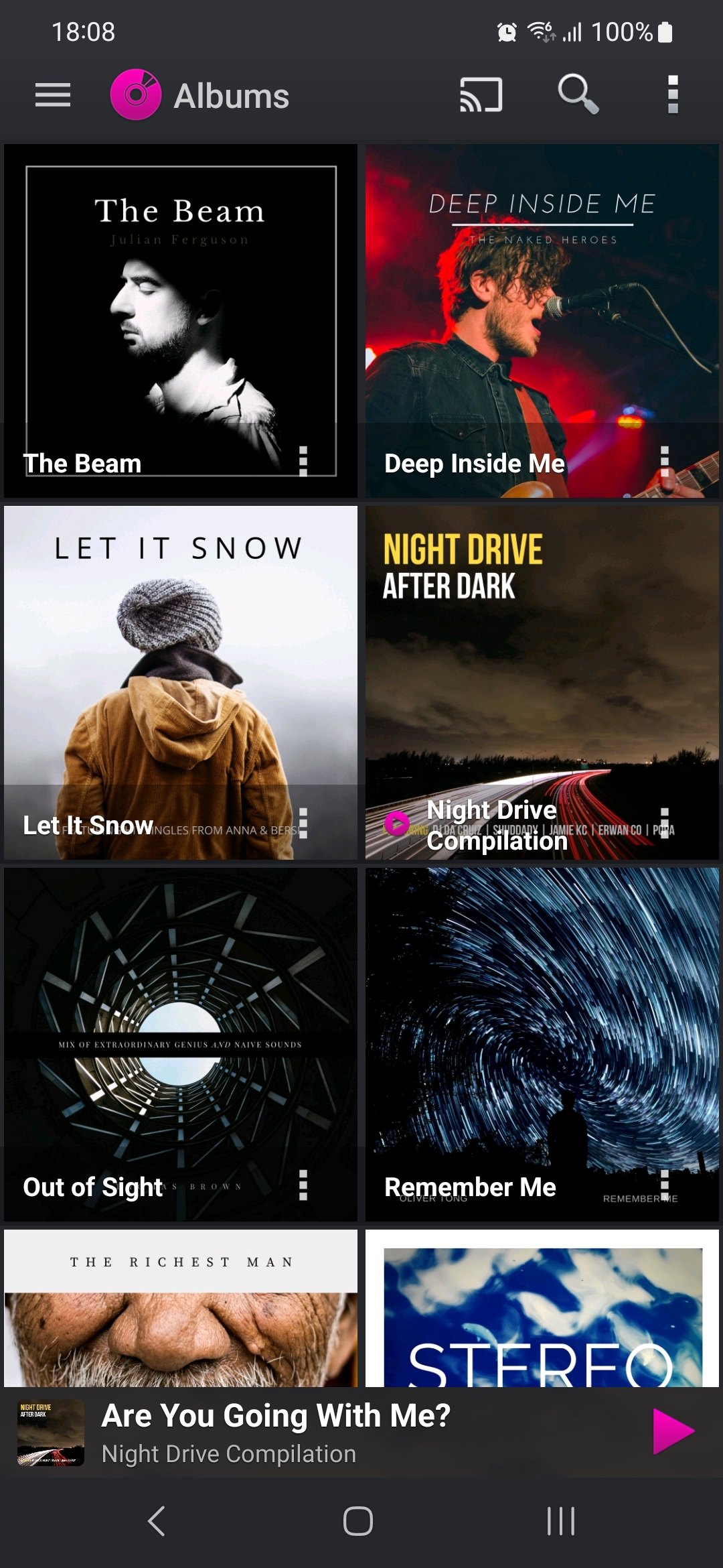 اسکرین شات 1 برنامه PlayerPro Pink Lady Skin