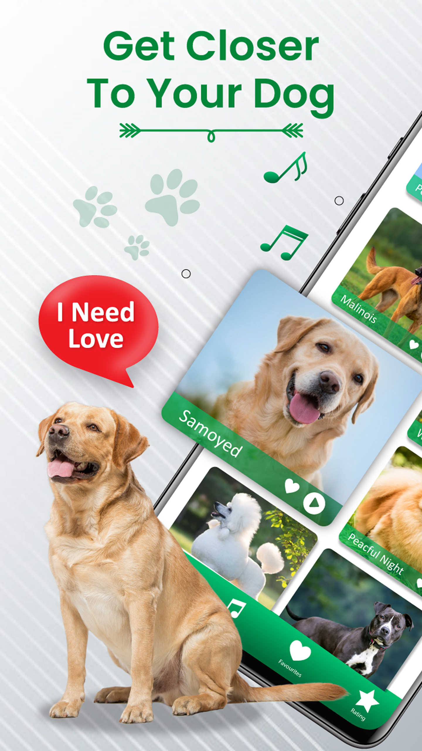 اسکرین شات 3 برنامه Dog Sound Ringtones Wallpapers