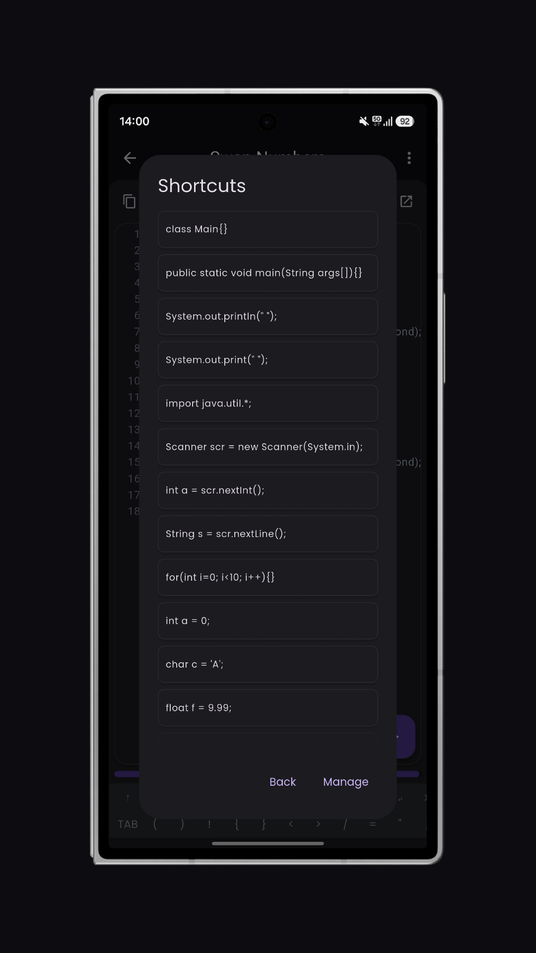 اسکرین شات 5 برنامه Java Compiler