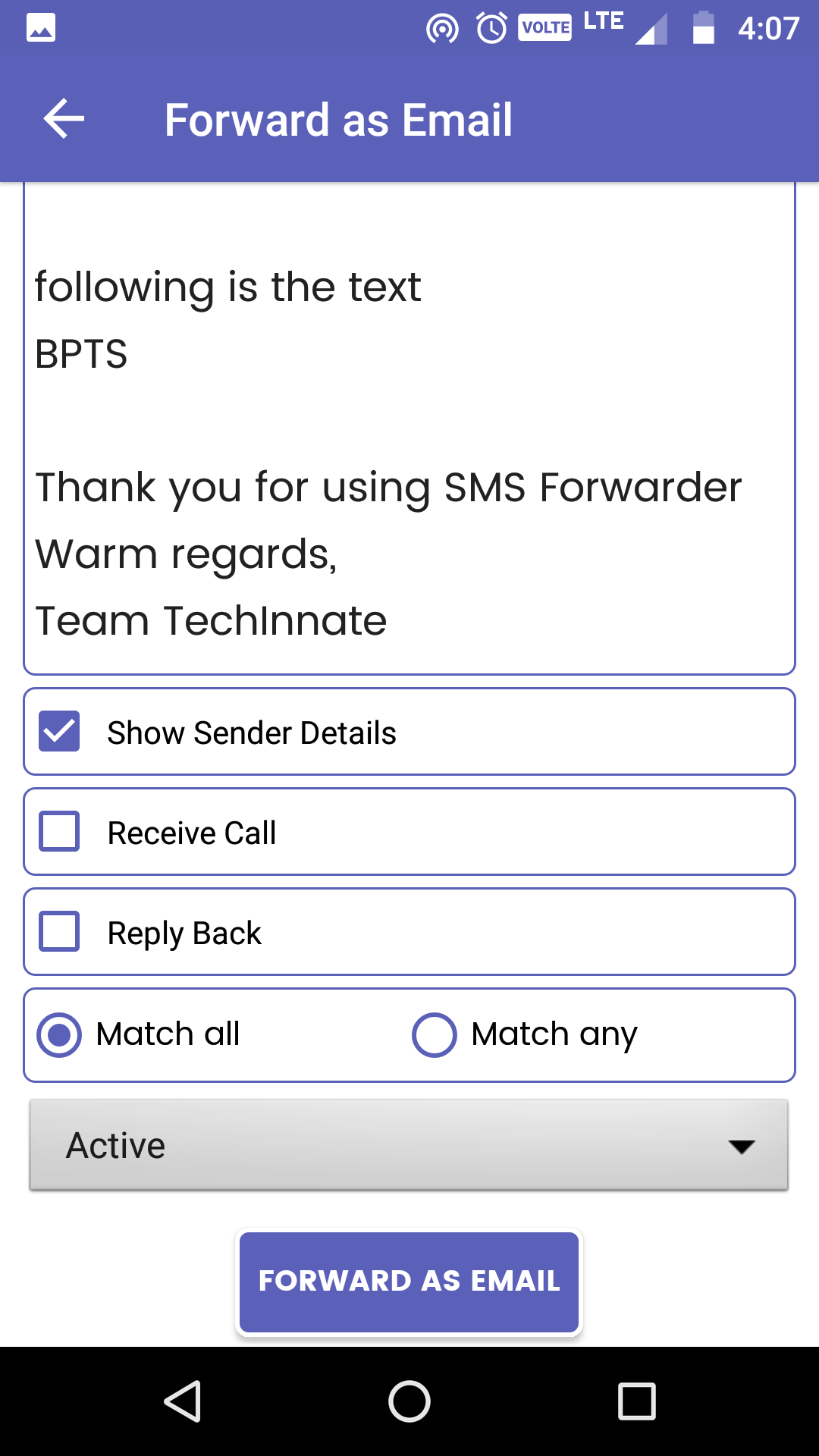 اسکرین شات 6 برنامه SMS Auto Forwarder & Messaging