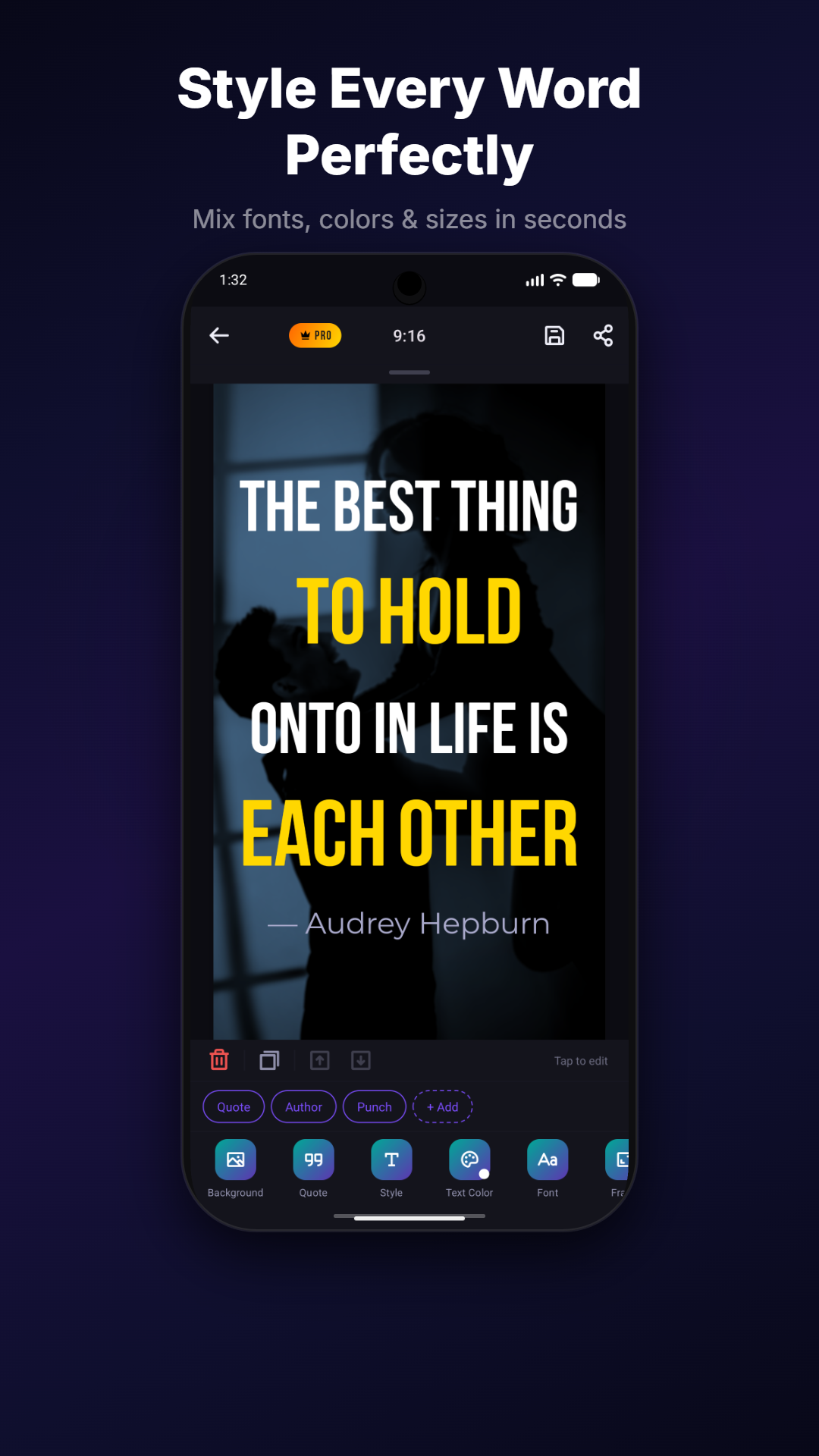 اسکرین شات 2 برنامه Quotes Creator & Quote Maker